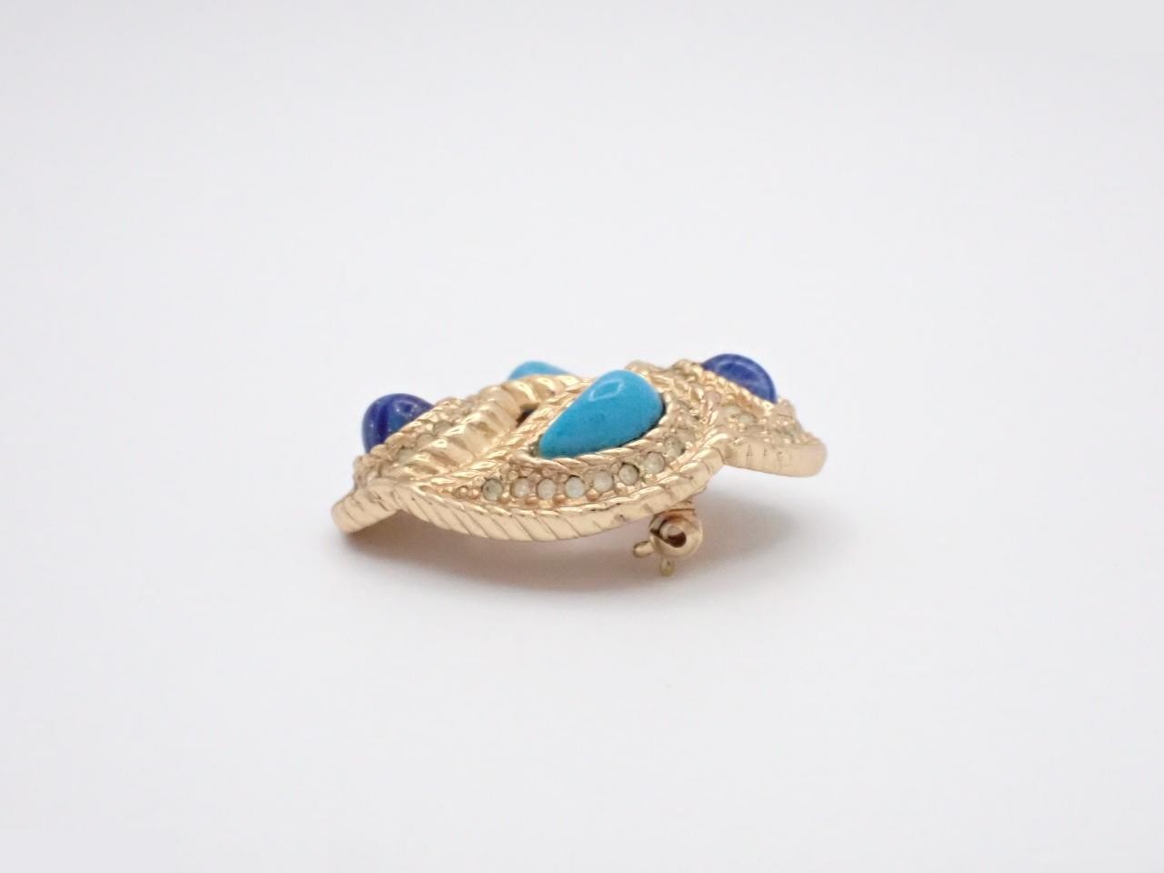 Brooch, GP, Blue Stone — view 3