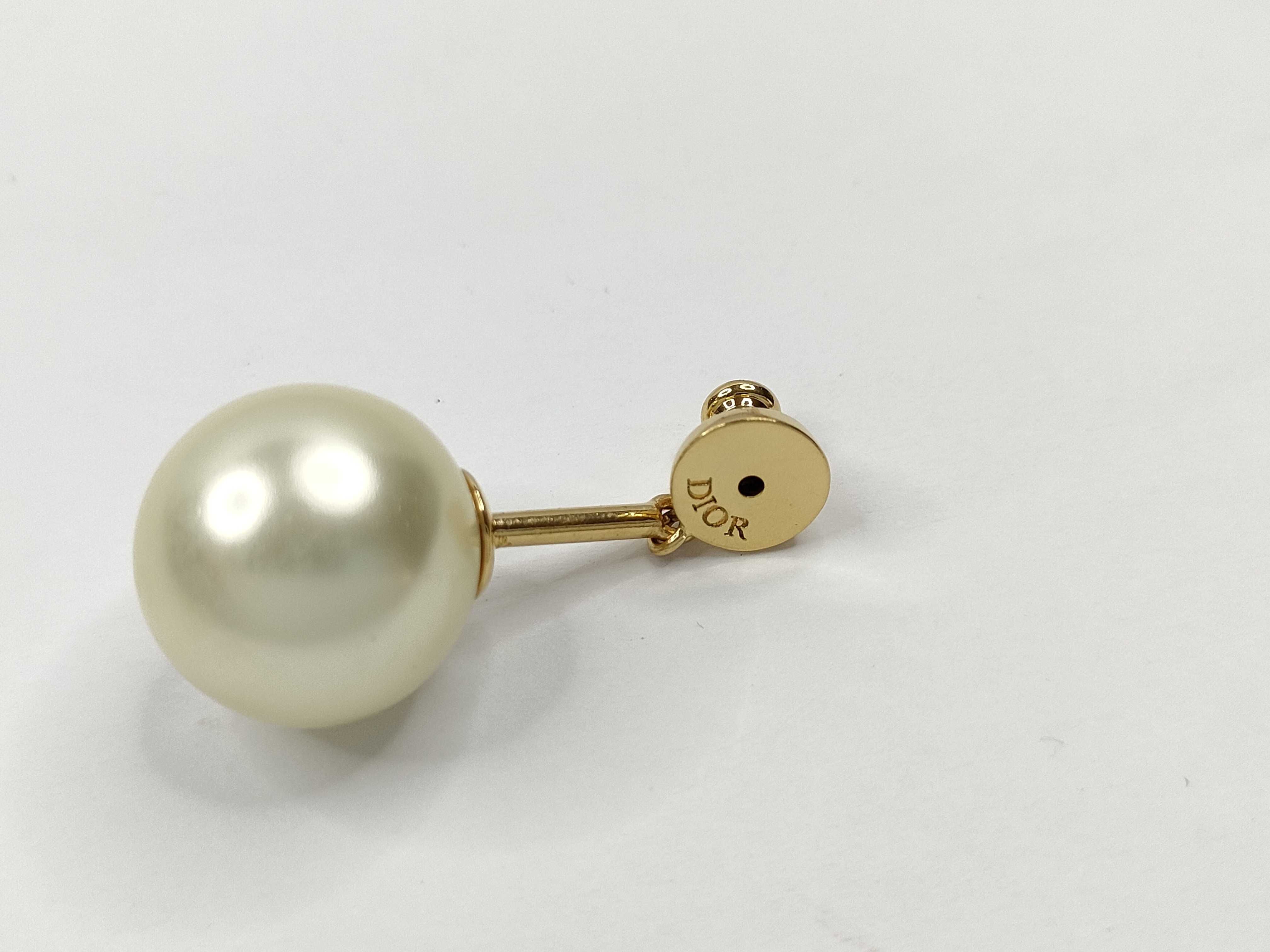 earrings, pearl heart rhinestone earrings — view 5