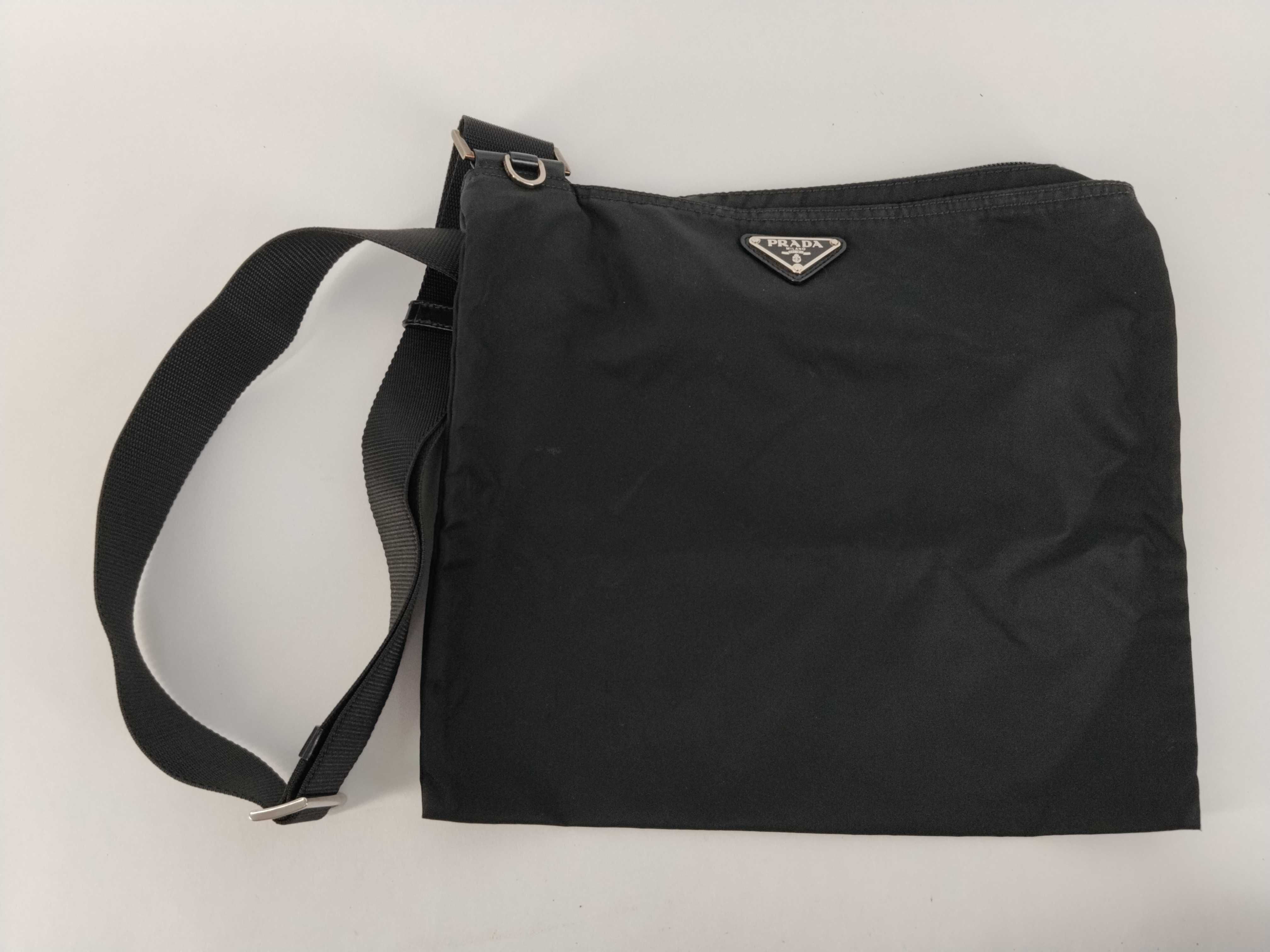 Nylon Shoulder Bag, Black Nylon Shoulder Bag
