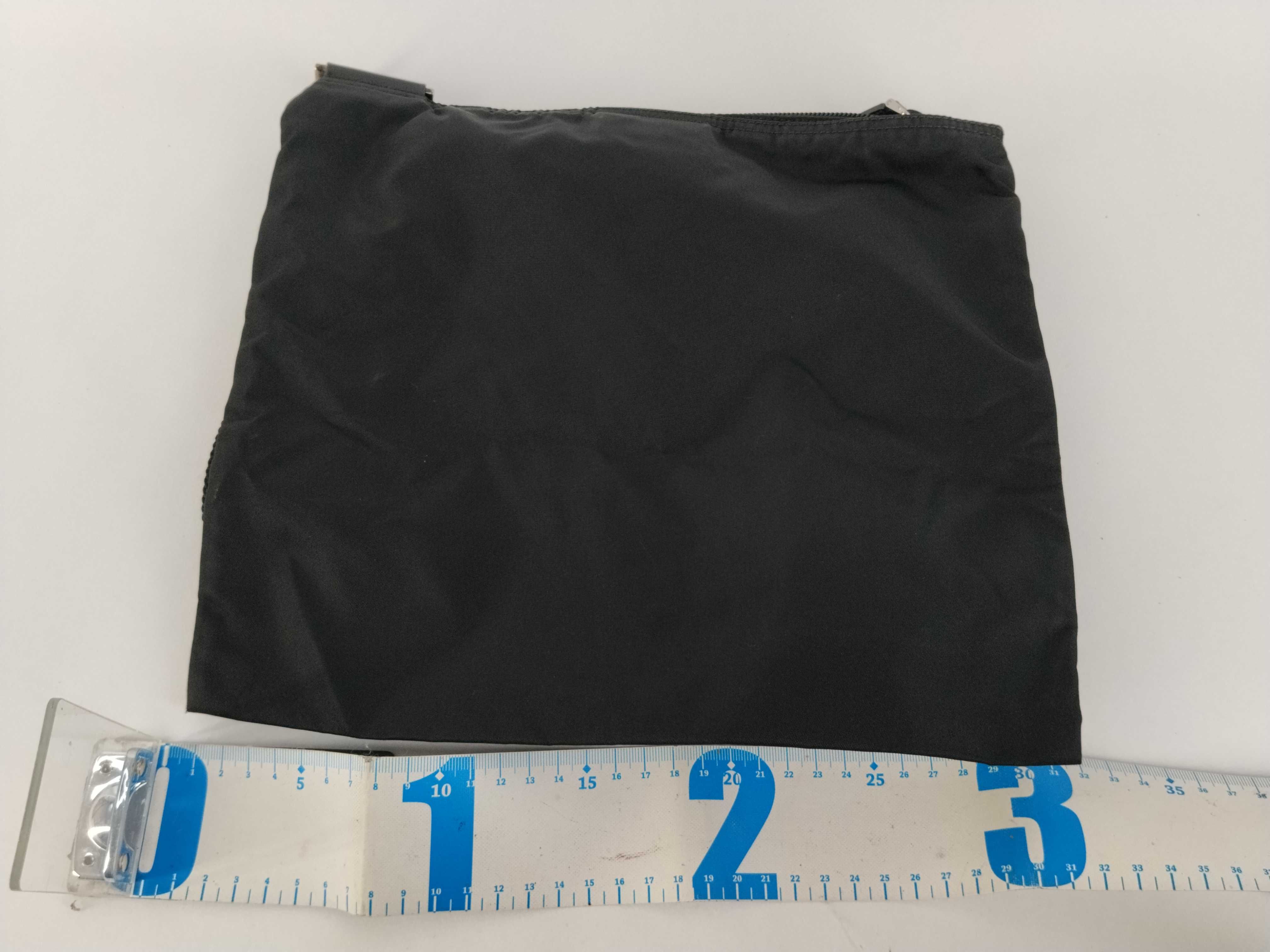 Nylon Shoulder Bag, Black Nylon Shoulder Bag — view 2