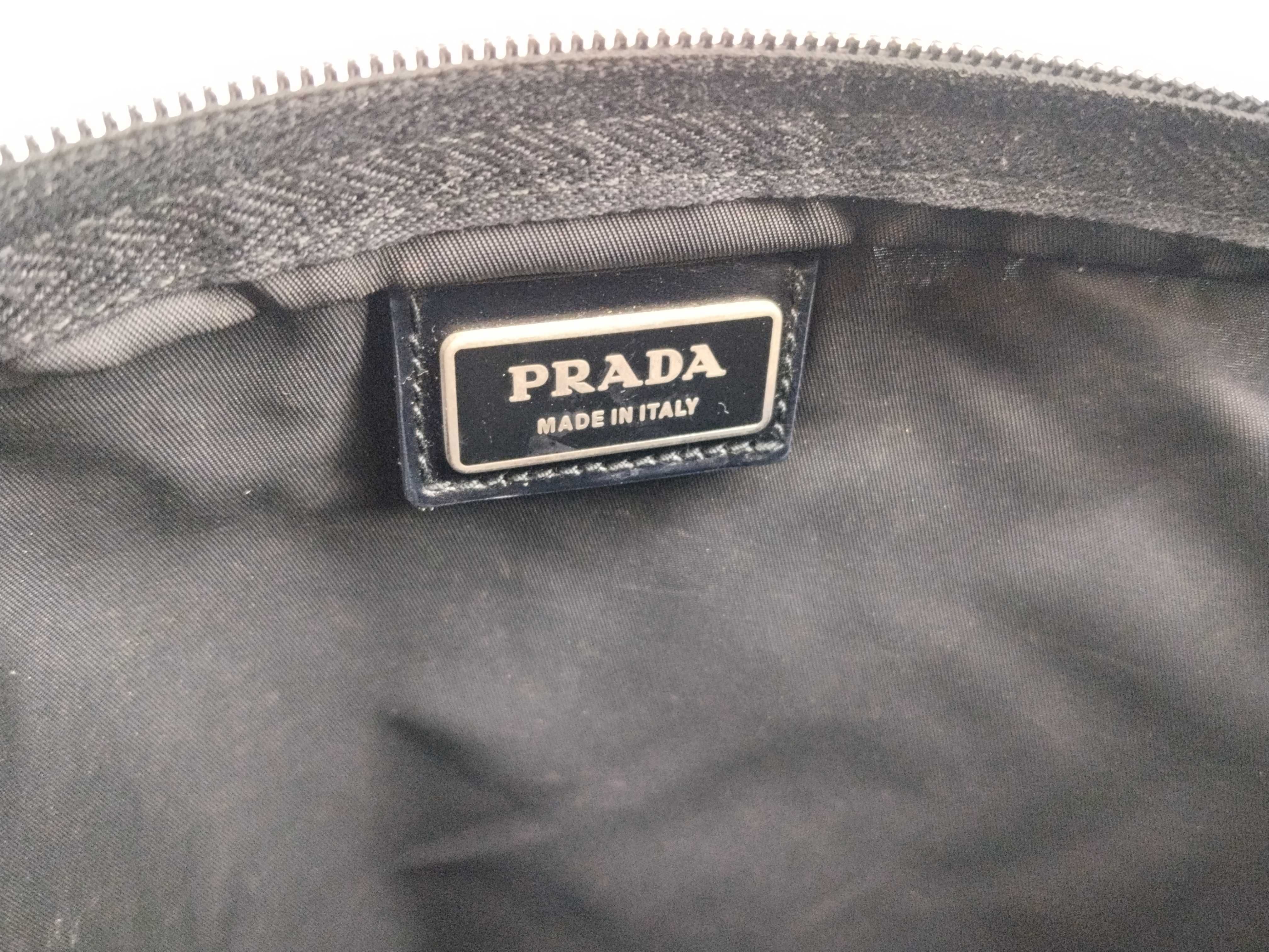 Nylon Shoulder Bag, Black Nylon Shoulder Bag — view 11