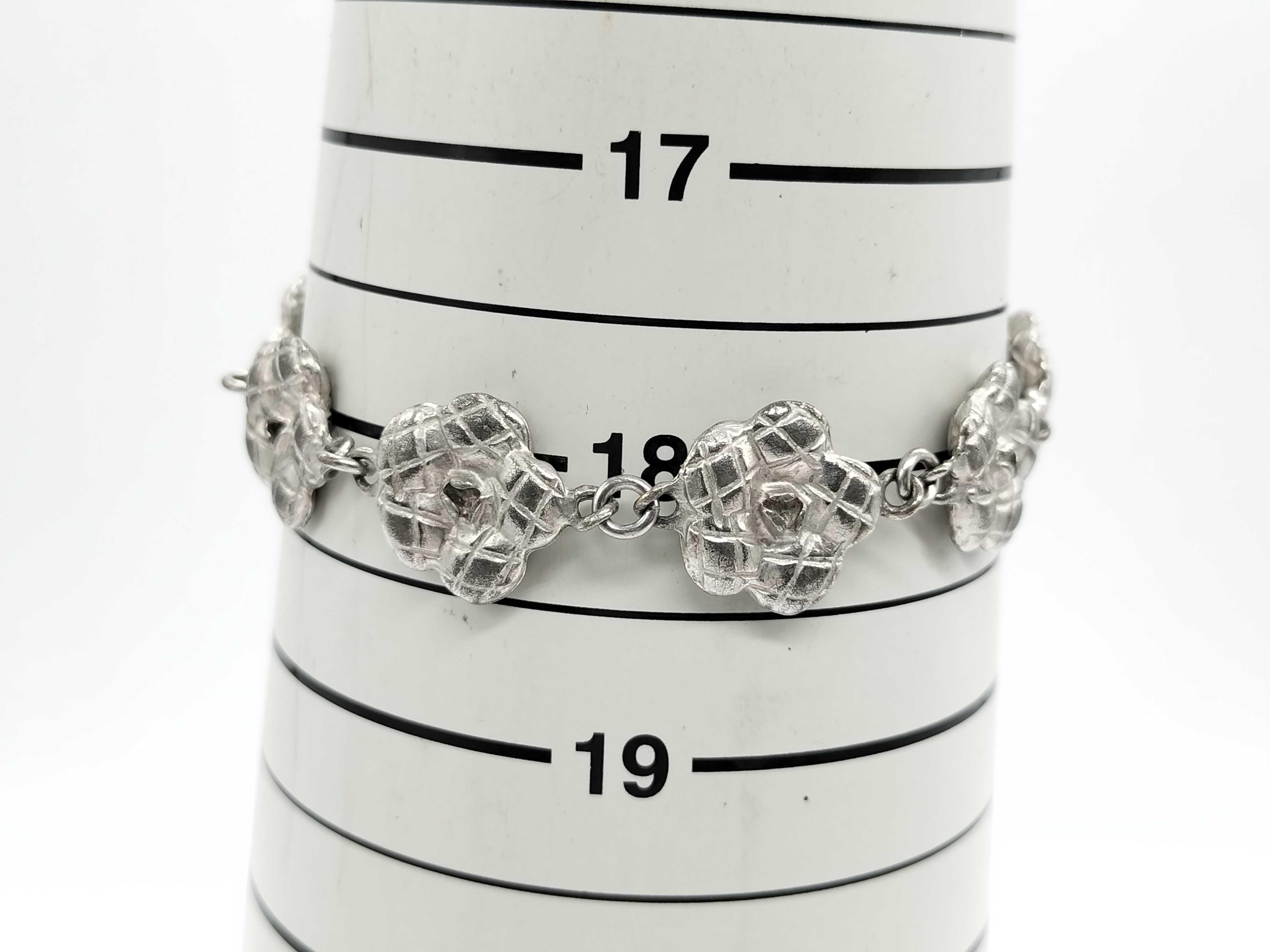 Camellia Bracelet, Camellia 98A Silver Color Bracelet/Bangle — view 7