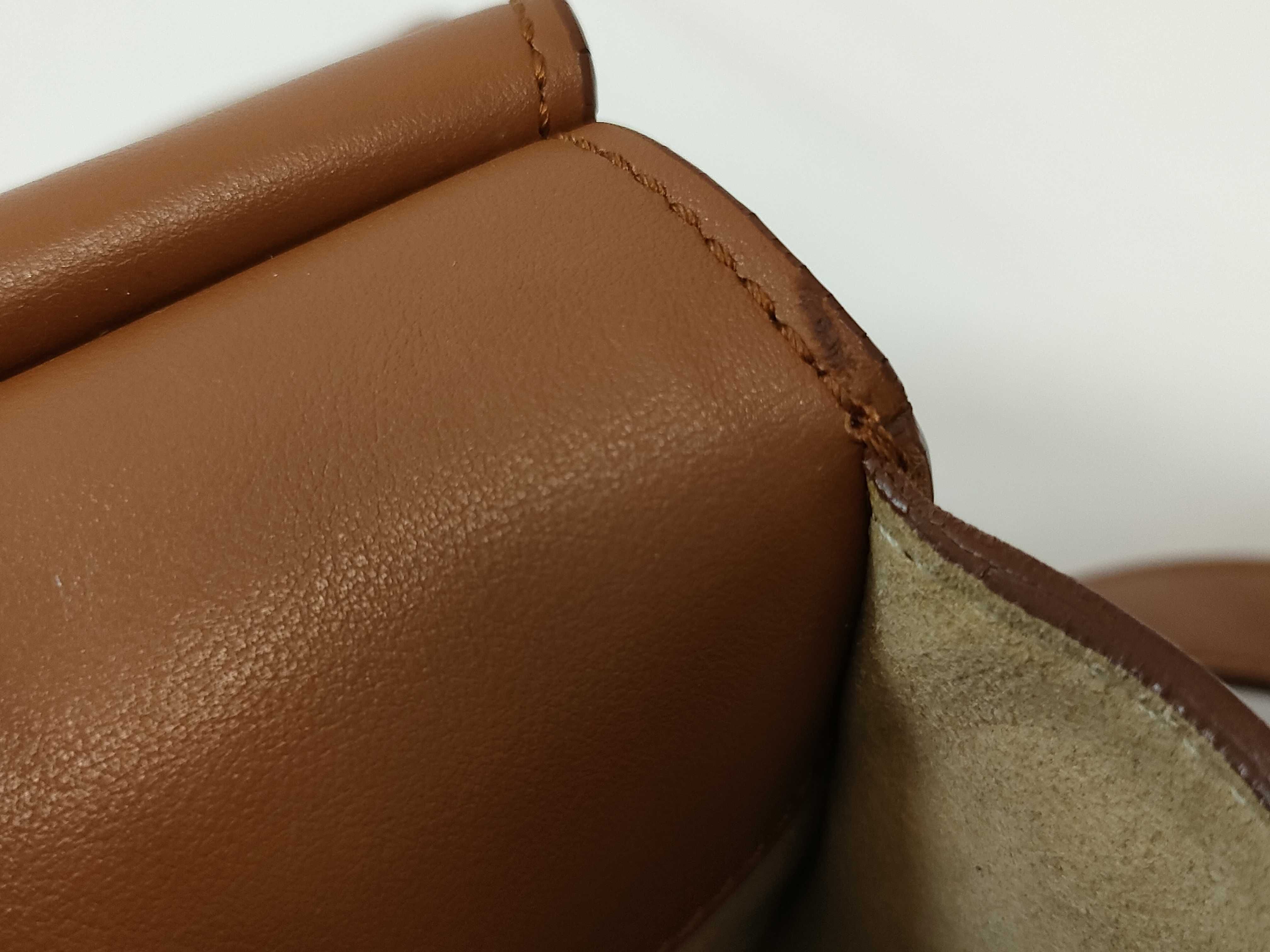 SG- Infinity Saddle Leather Shoulder Bag Brown — view 12
