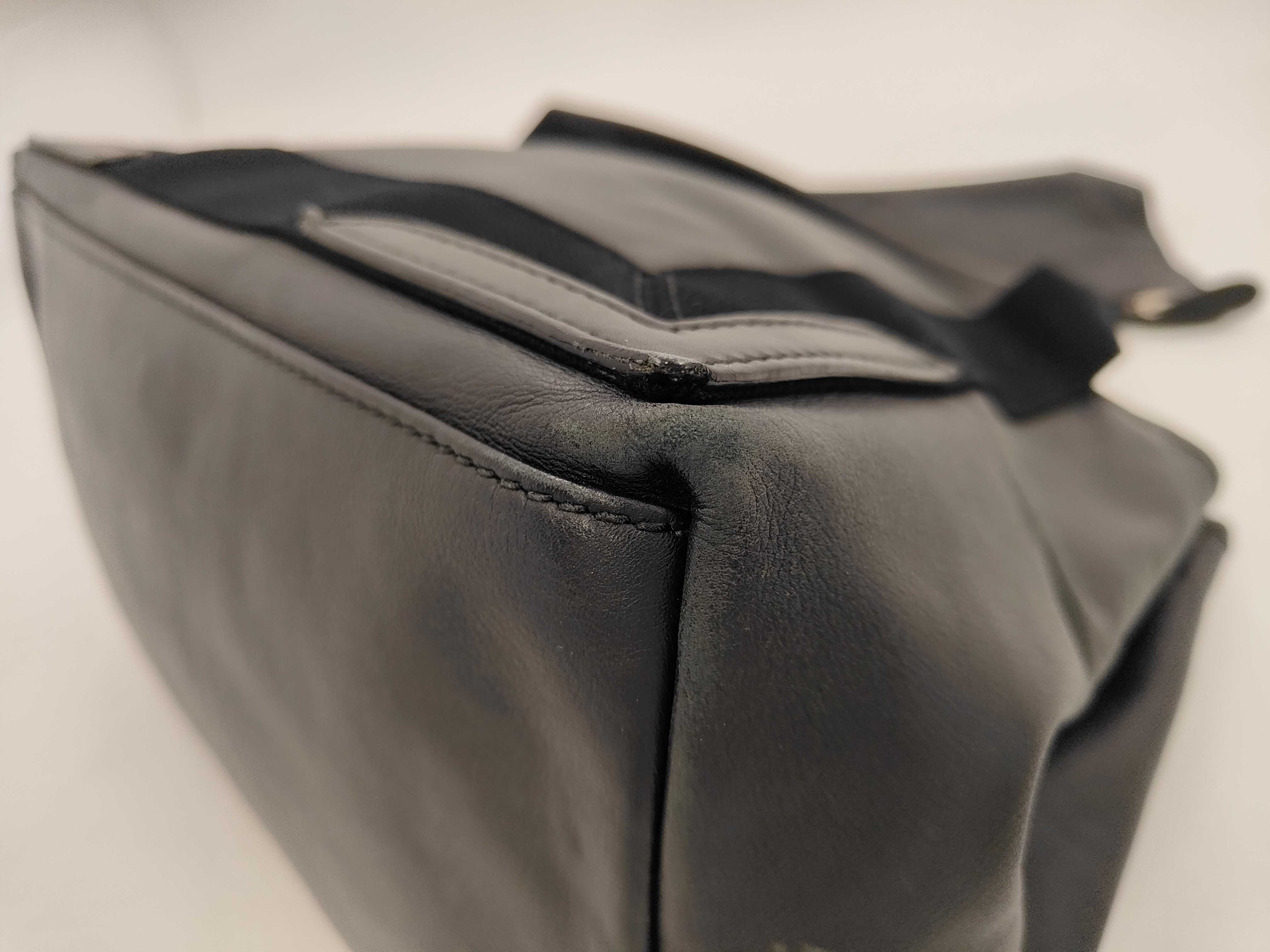 Navy Cabas Handbag 339933 Leather Shoulder Bag — view 4