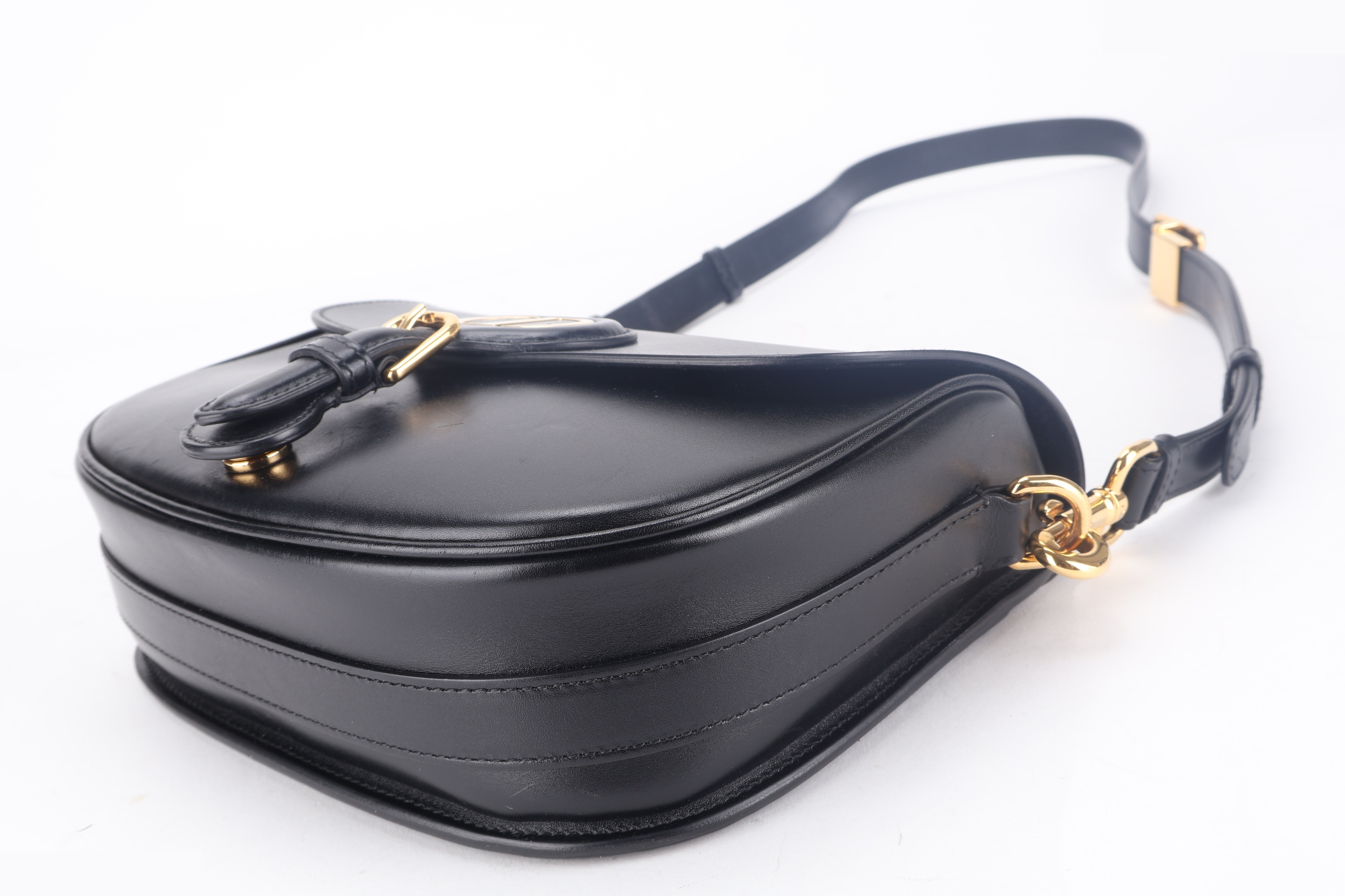 BOBBY MEDIUM BLACK LAMBSKIN GHW — view 4