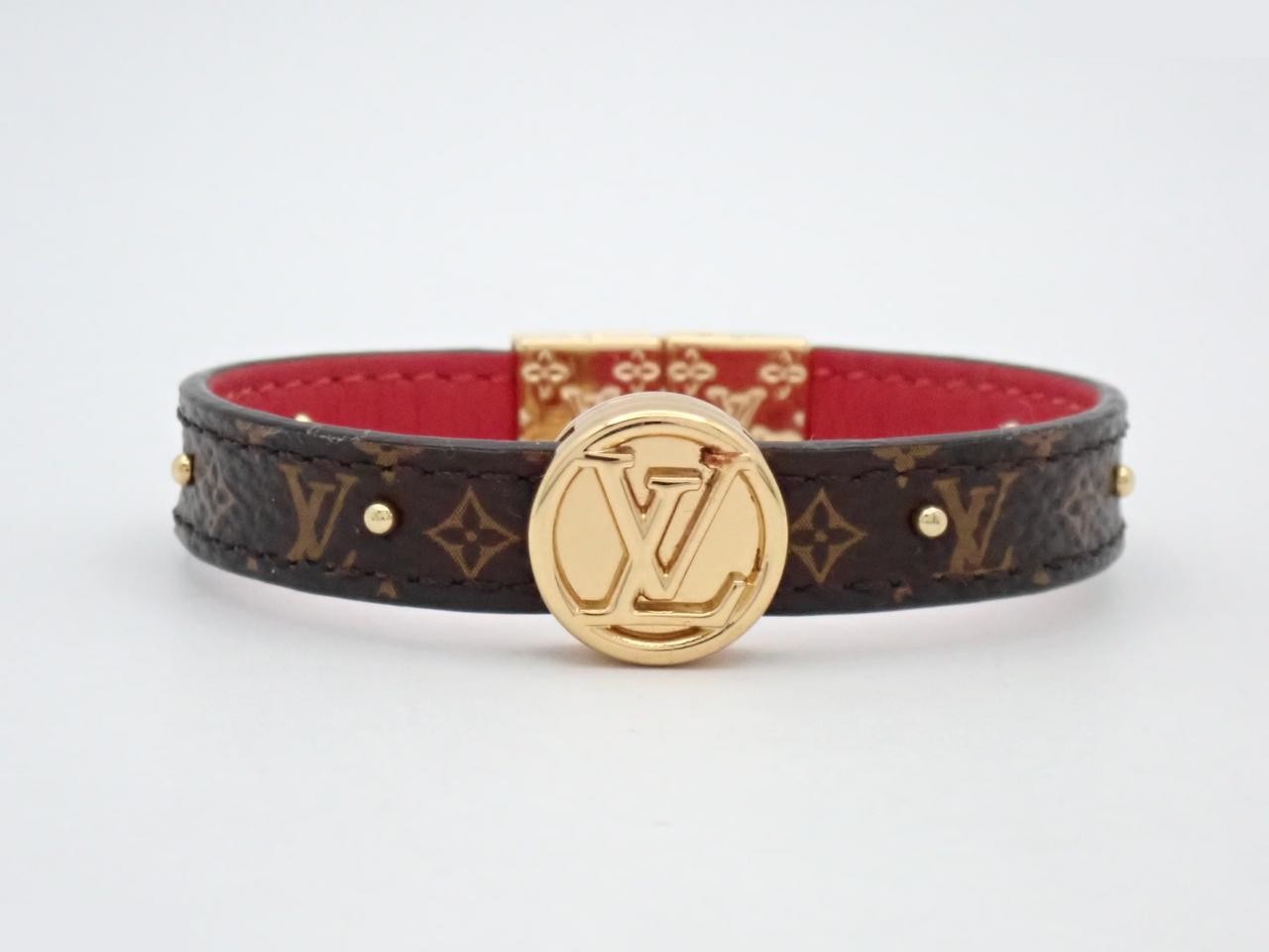 LV Circle Bracelet, Reversible, Wrist Circumference Approx. 16cm