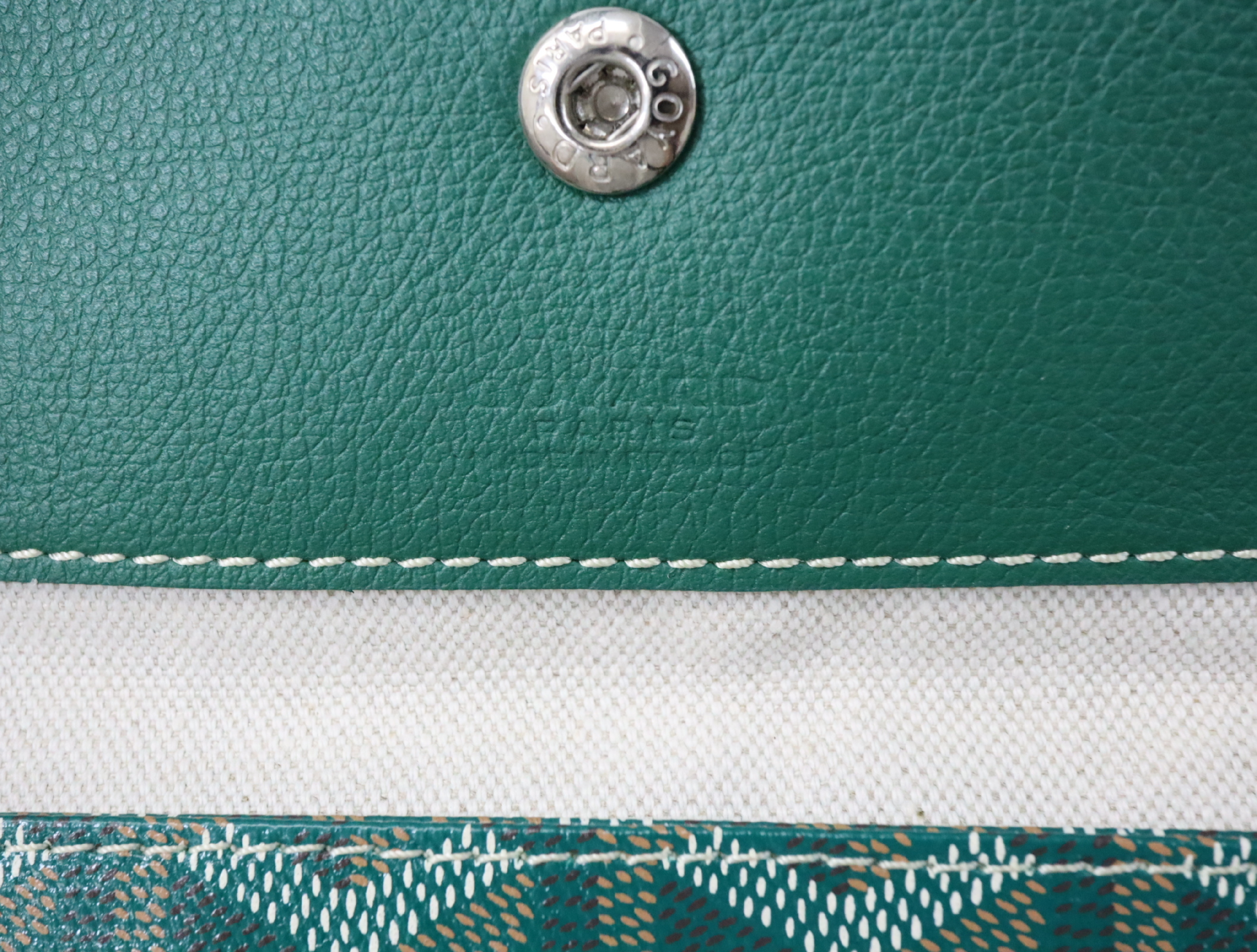 Saint Louis PM PVC x Leather Green Tote Bag — view 14