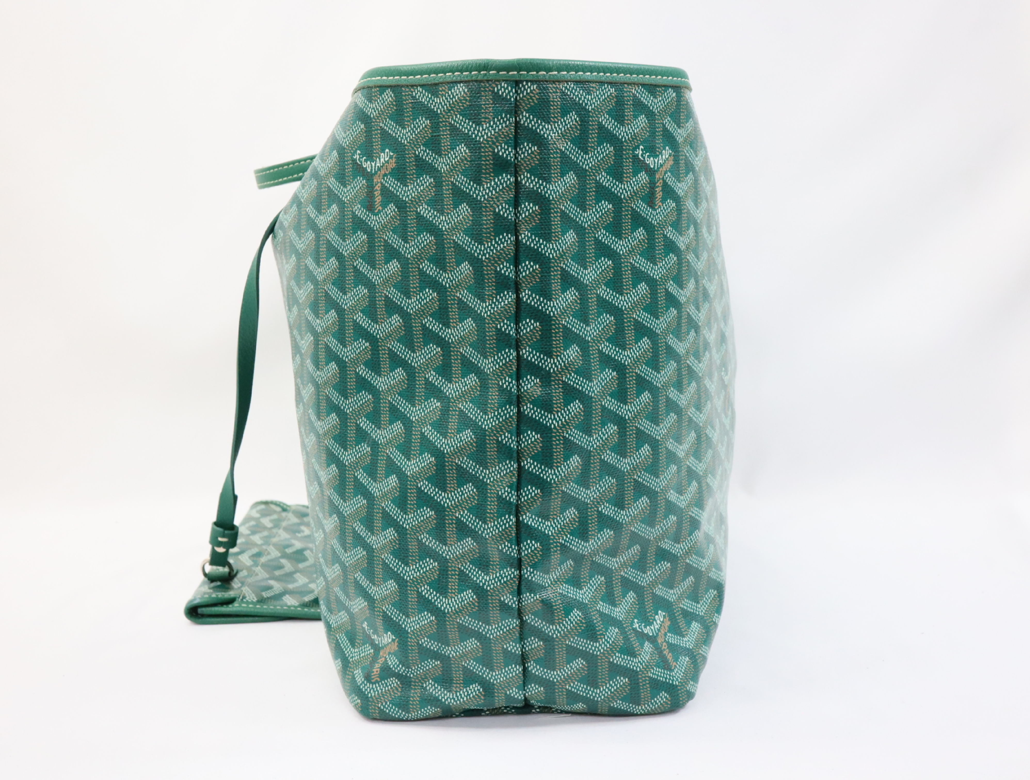 Saint Louis PM PVC x Leather Green Tote Bag — view 3