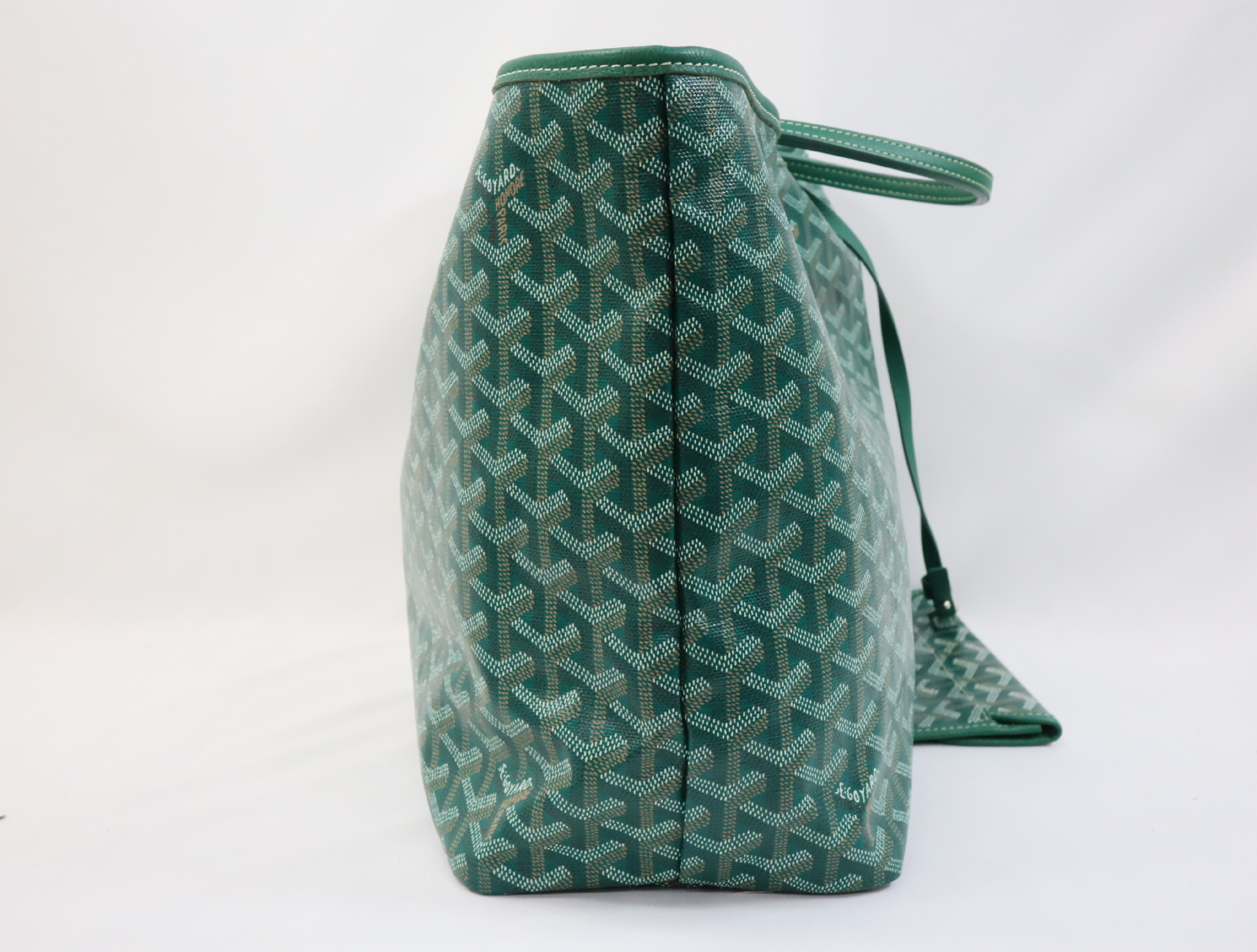 Saint Louis PM PVC x Leather Green Tote Bag — view 4
