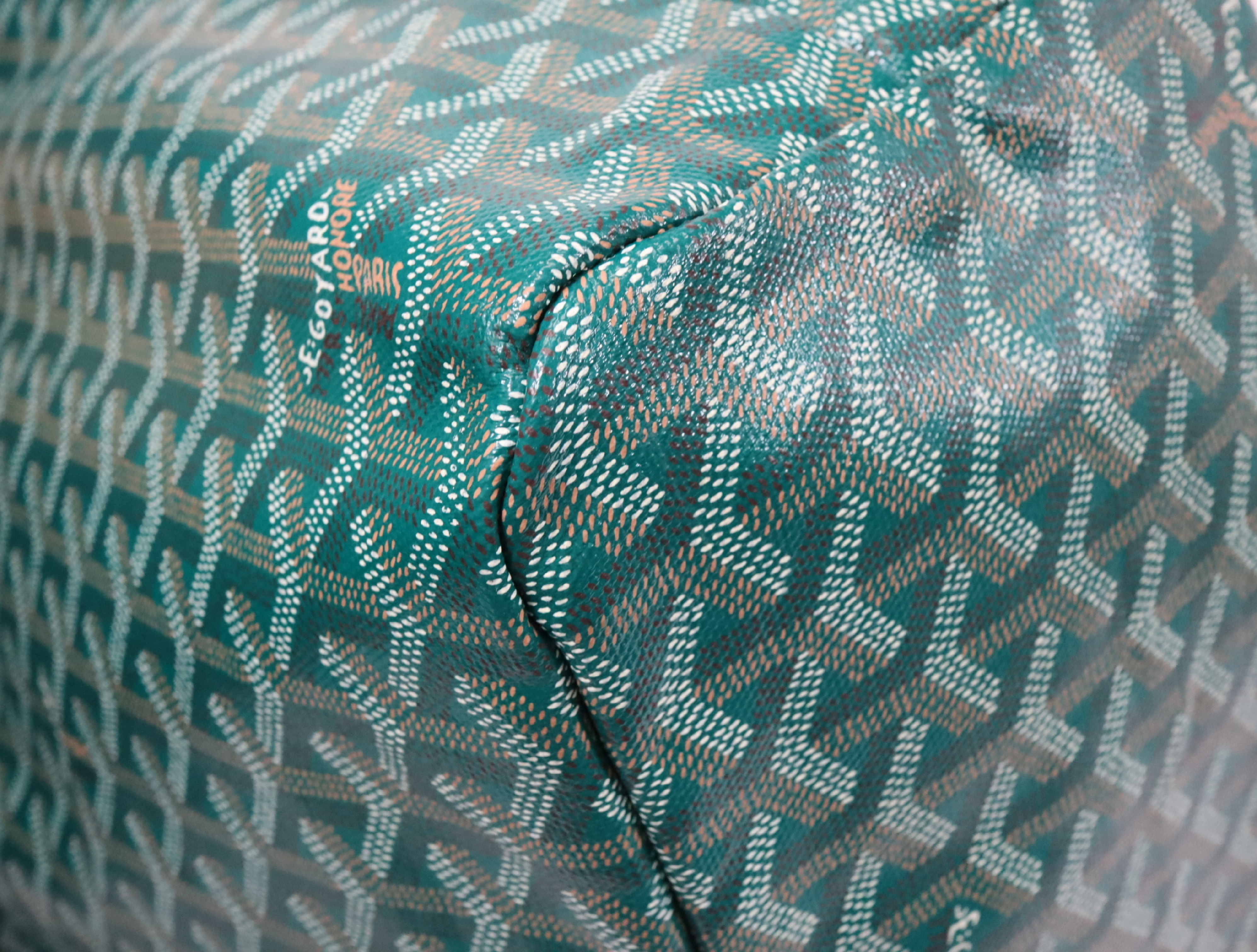 Saint Louis PM PVC x Leather Green Tote Bag — view 7