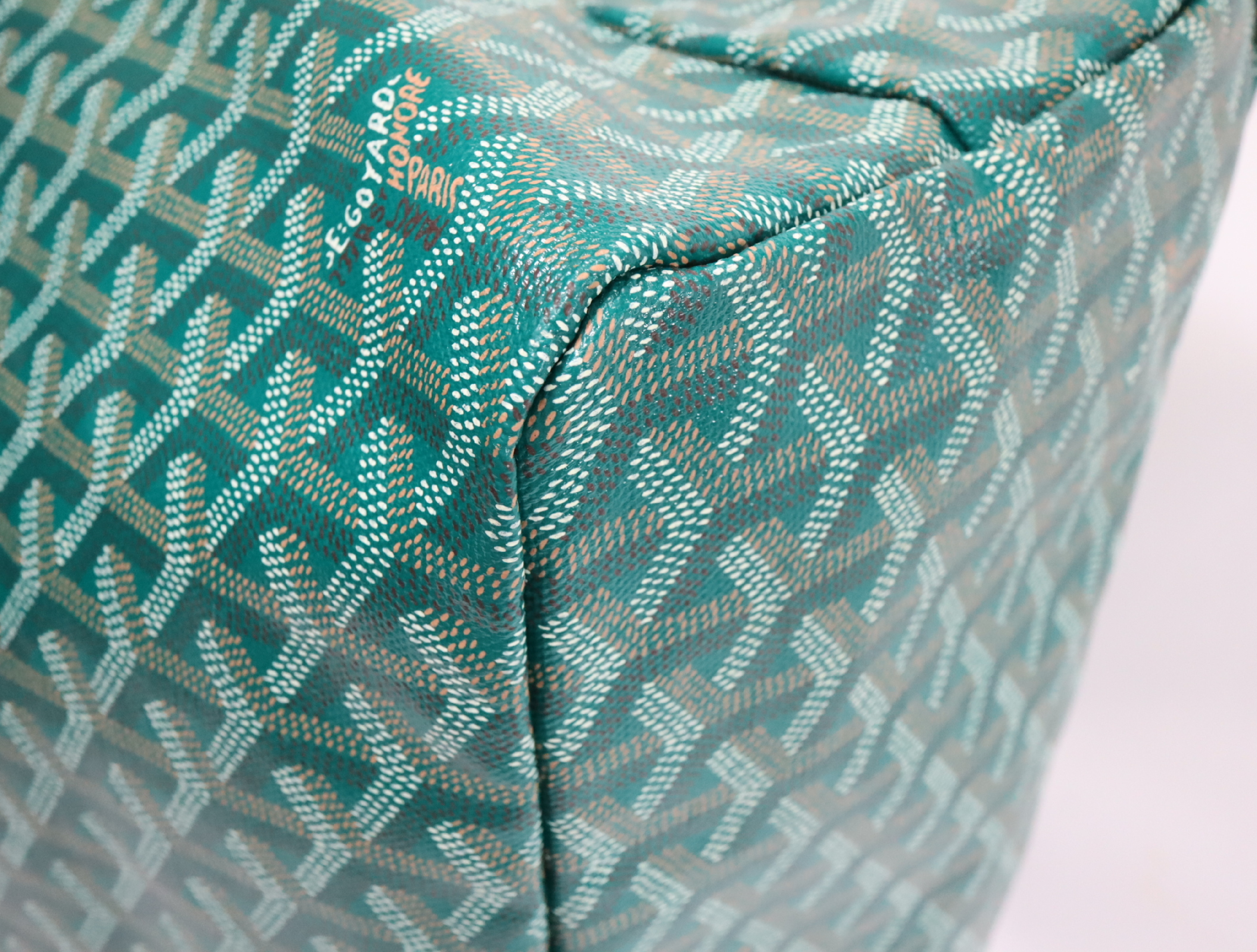Saint Louis PM PVC x Leather Green Tote Bag — view 9