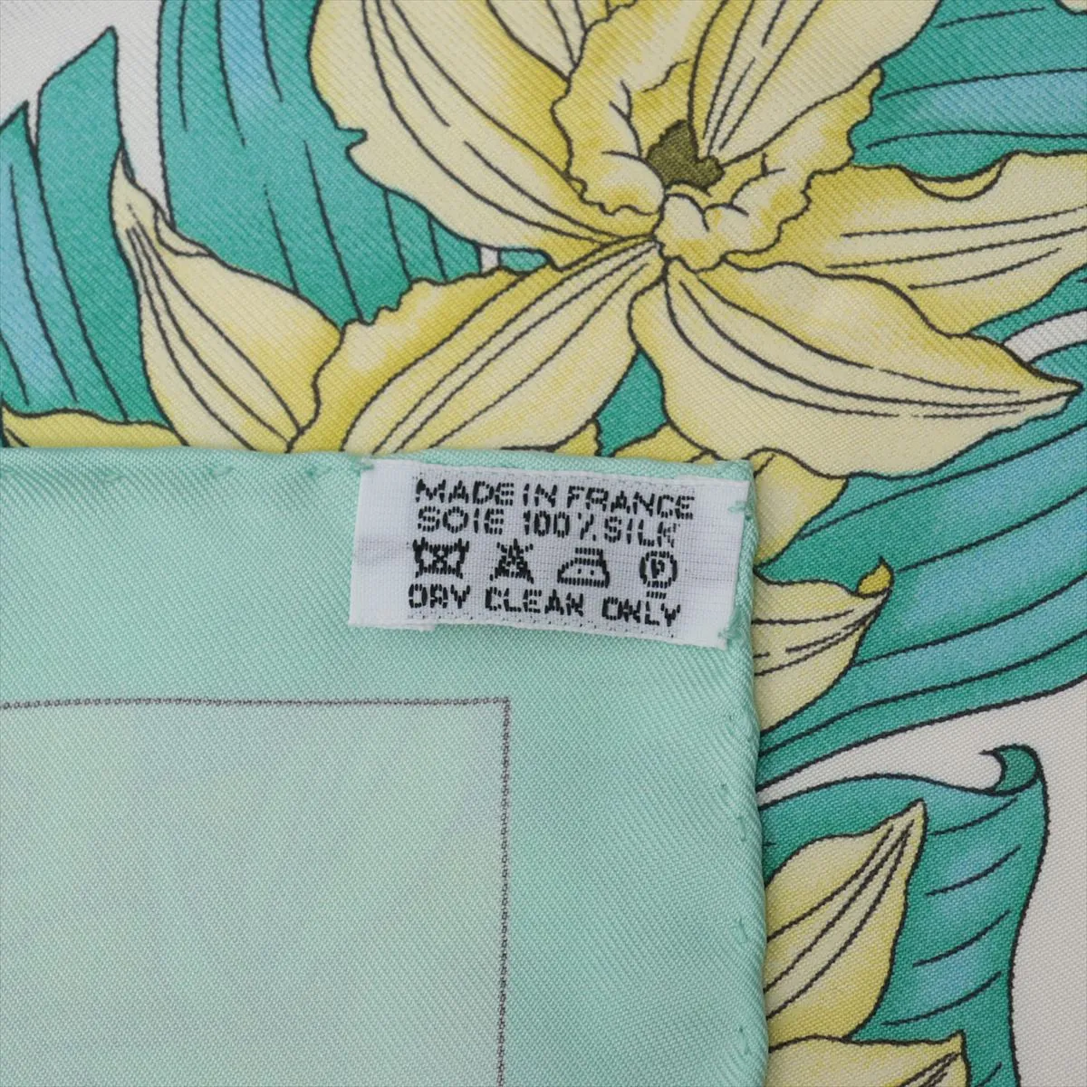Carre 90 Pythagore Pythagoras Scarf Silk Blue — view 6