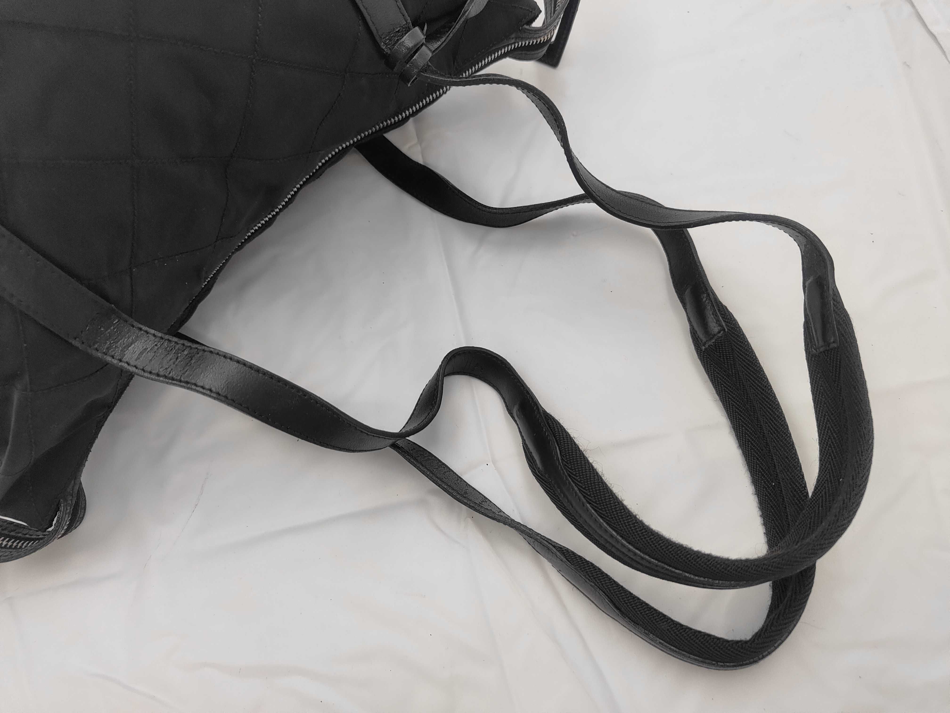 Tessuto Quilted Nylon Tote Bag, Black Shoulder Bag — view 3