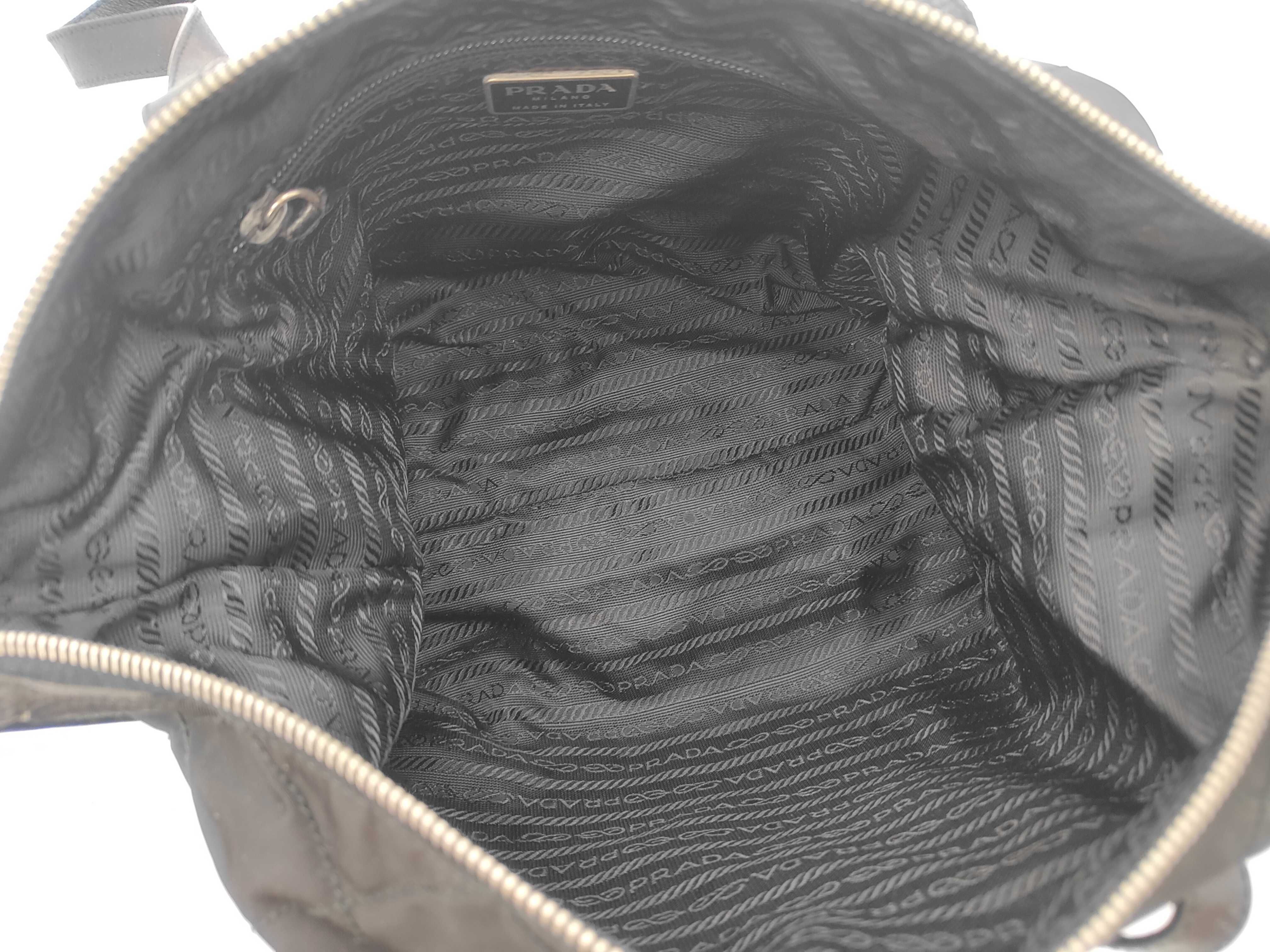 Tessuto Quilted Nylon Tote Bag, Black Shoulder Bag — view 8