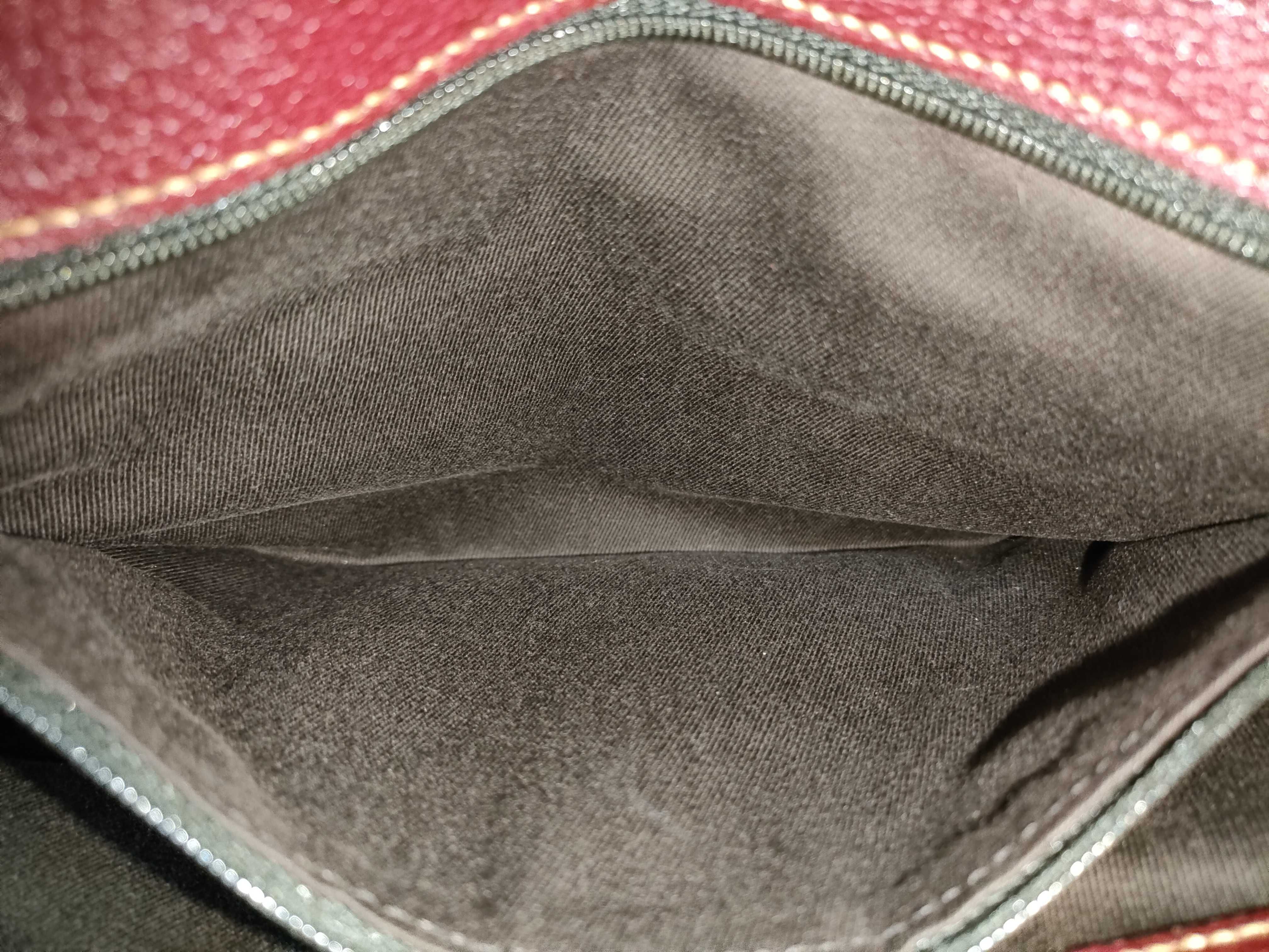 GG Canvas Shoulder Bag, One-Shoulder Bag, GG Canvas, Leather, Red Handbag (113014) — view 11