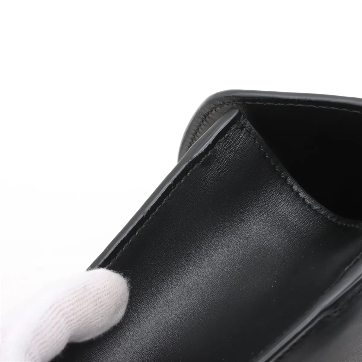 Zumi Leather Chain Shoulder Bag Black 572375 — view 15