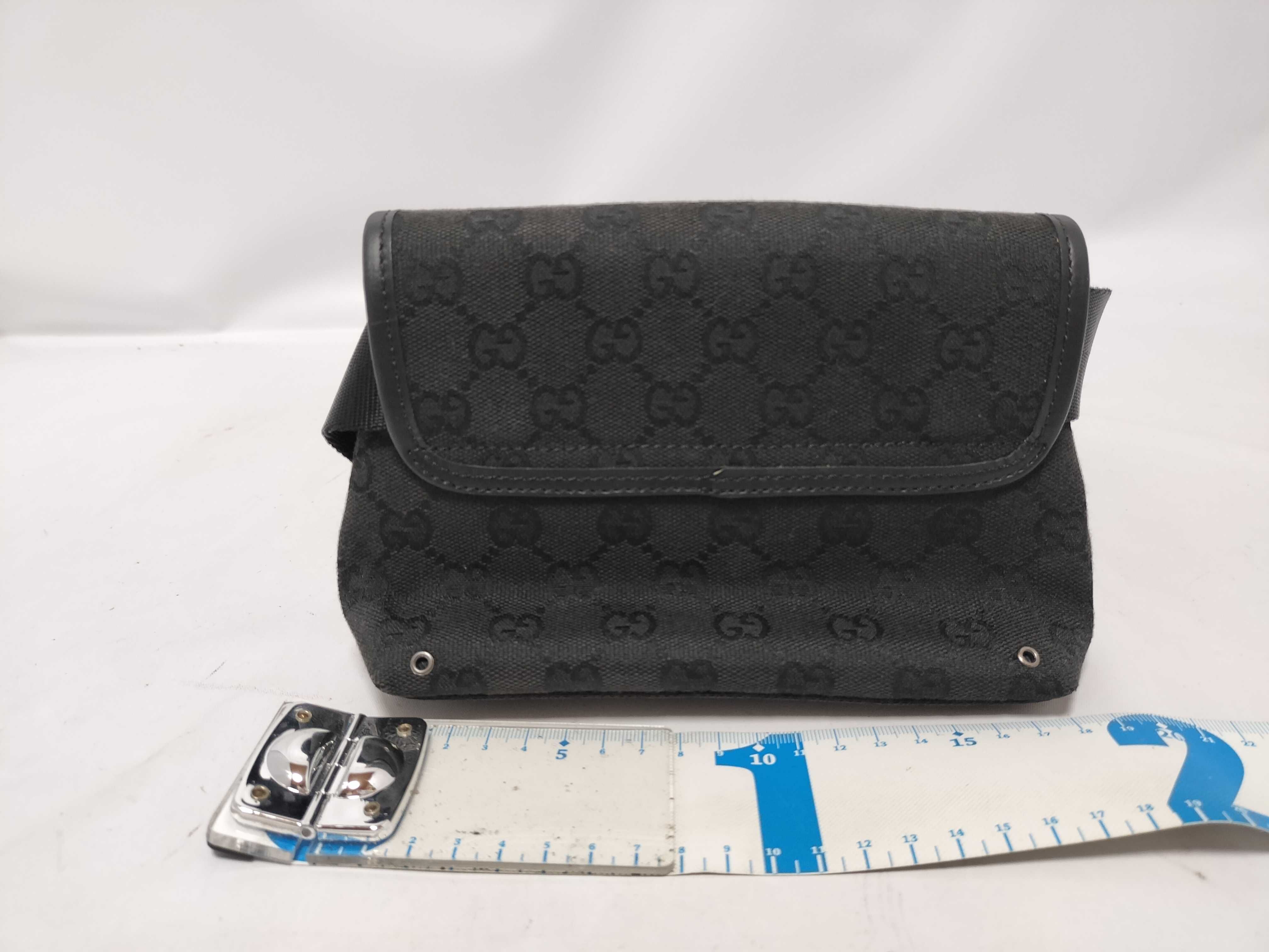 GG Canvas Waist Bag, Black — view 2