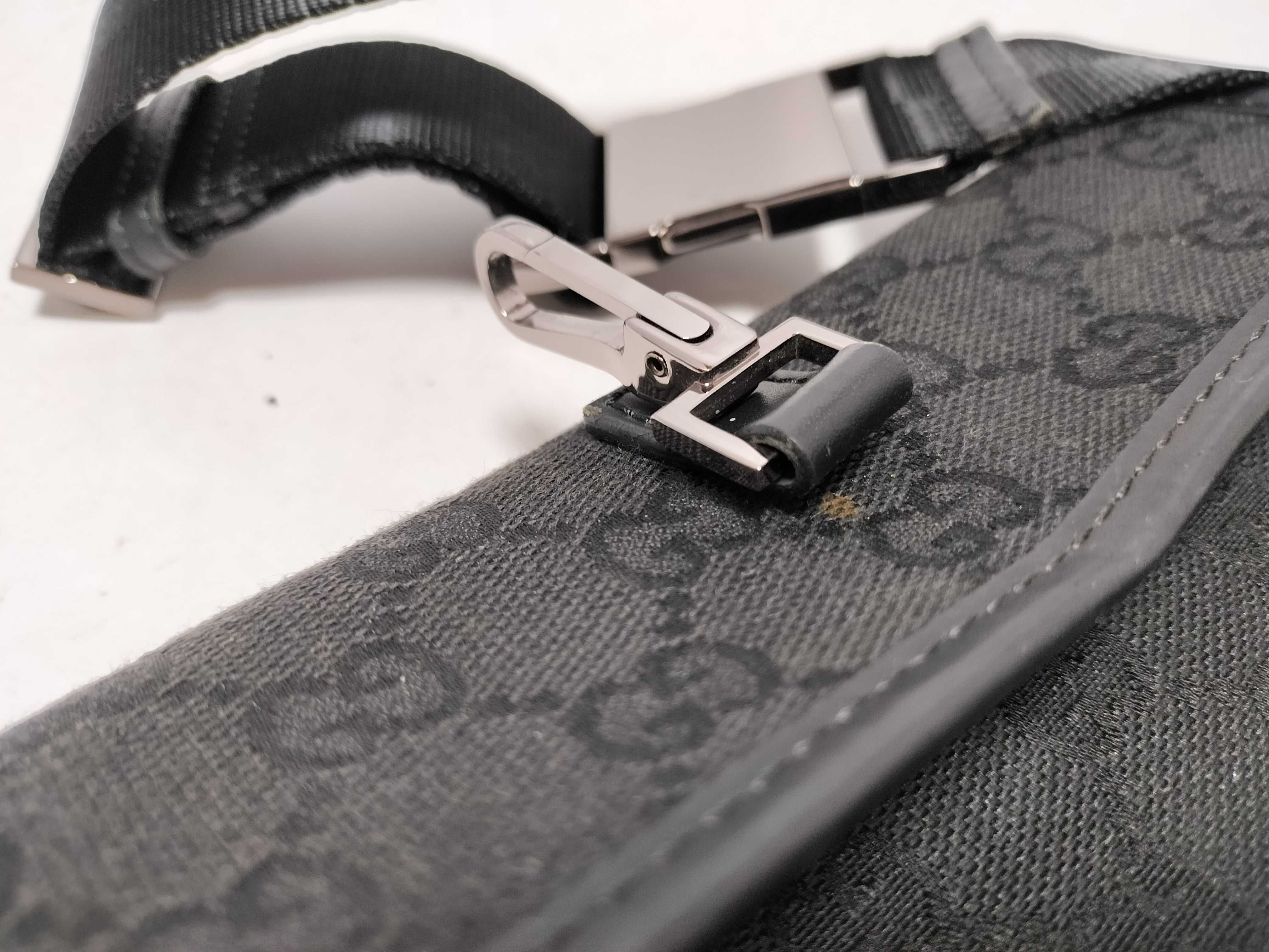 GG Canvas Waist Bag, Black — view 12