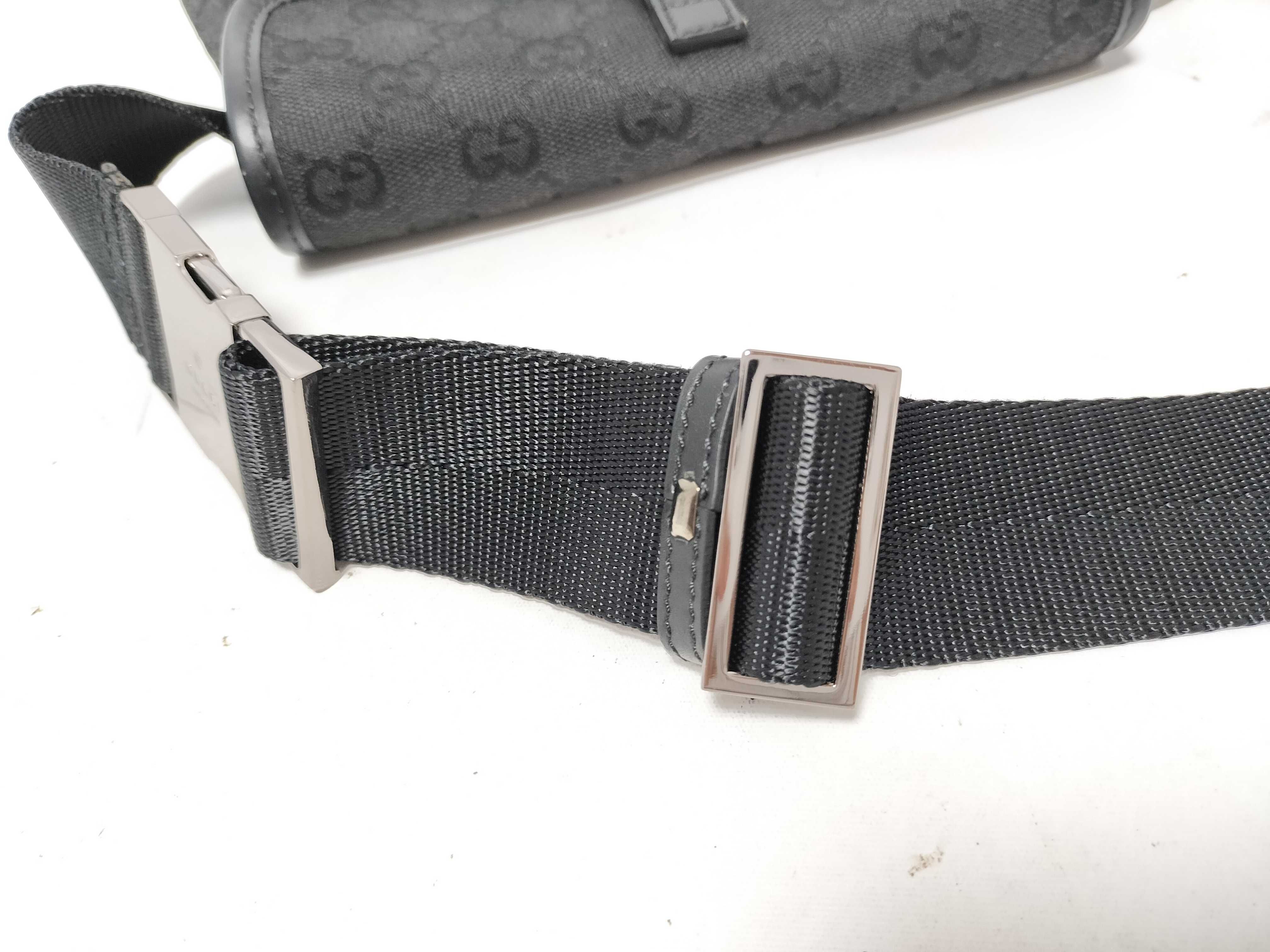 GG Canvas Waist Bag, Black — view 4