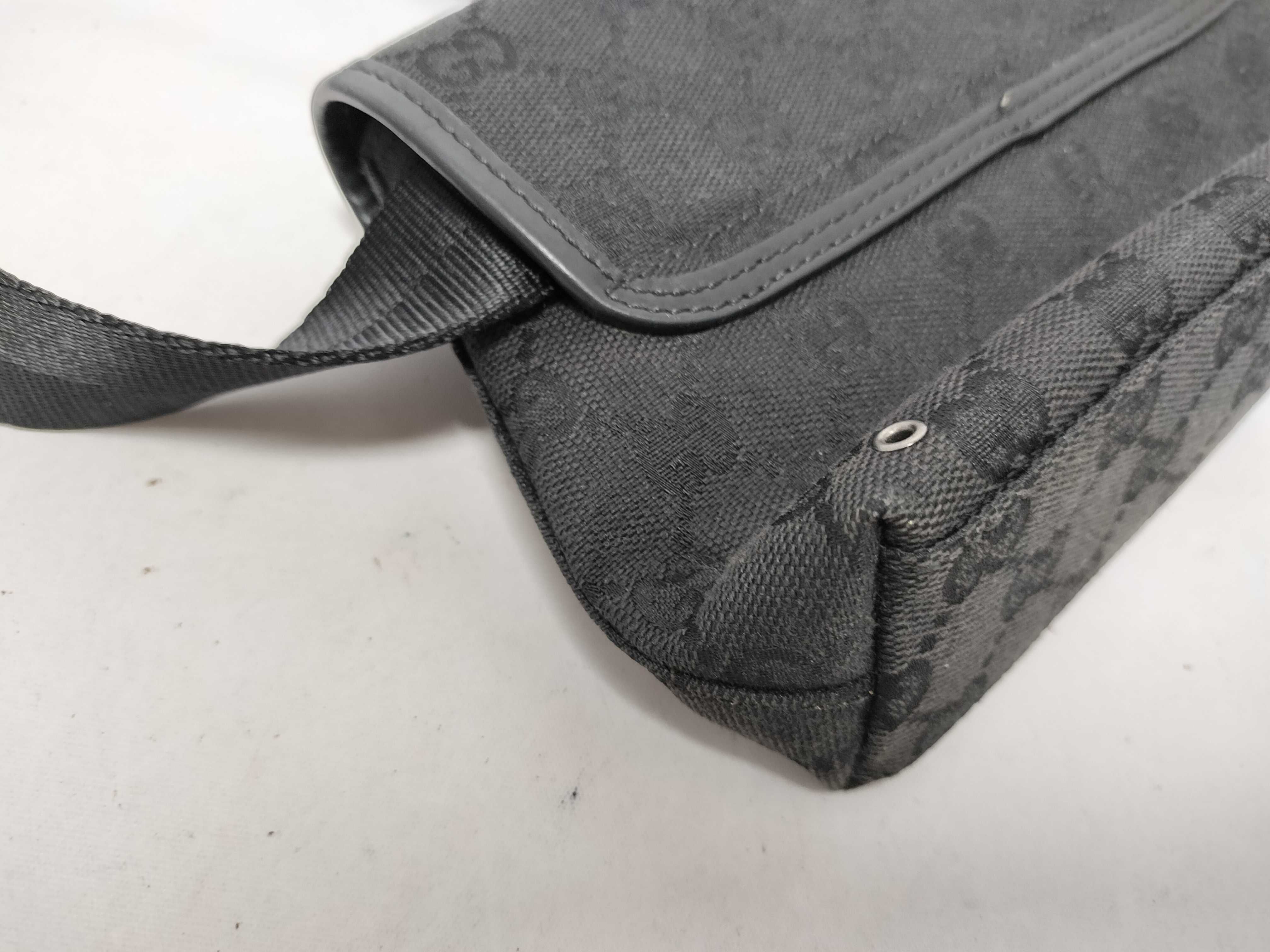 GG Canvas Waist Bag, Black — view 6