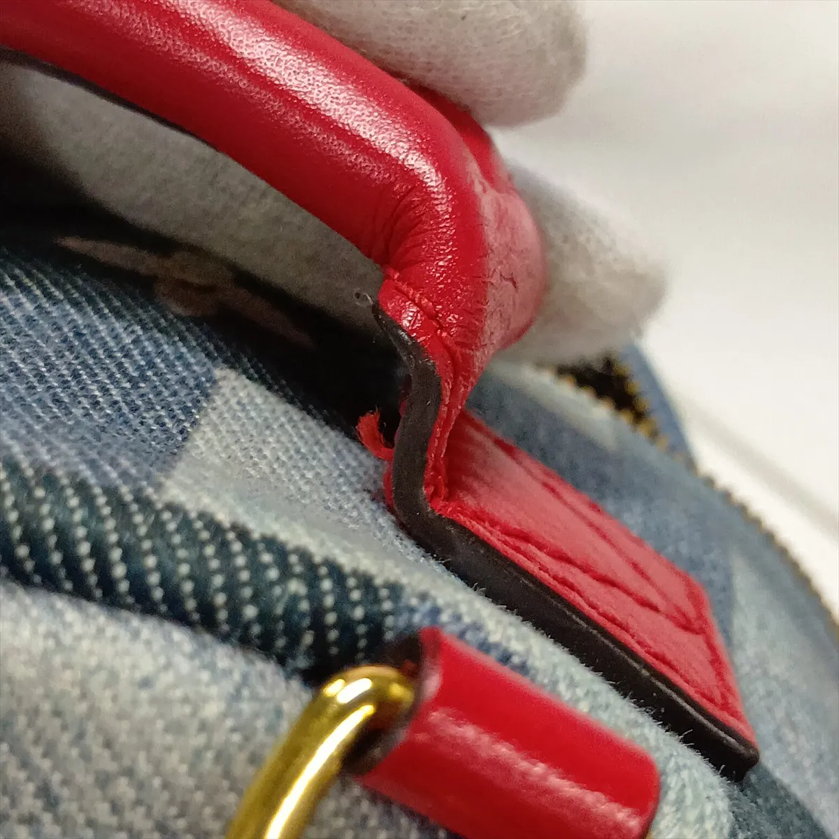 Monogram Denim Palm Springs Mini M45043 CA4159 Blue (RFID detected) — view 12