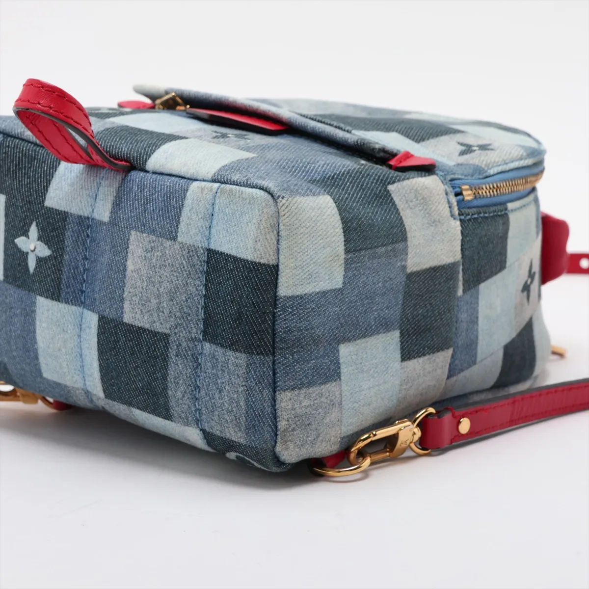Monogram Denim Palm Springs Mini M45043 CA4159 Blue (RFID detected) — view 3