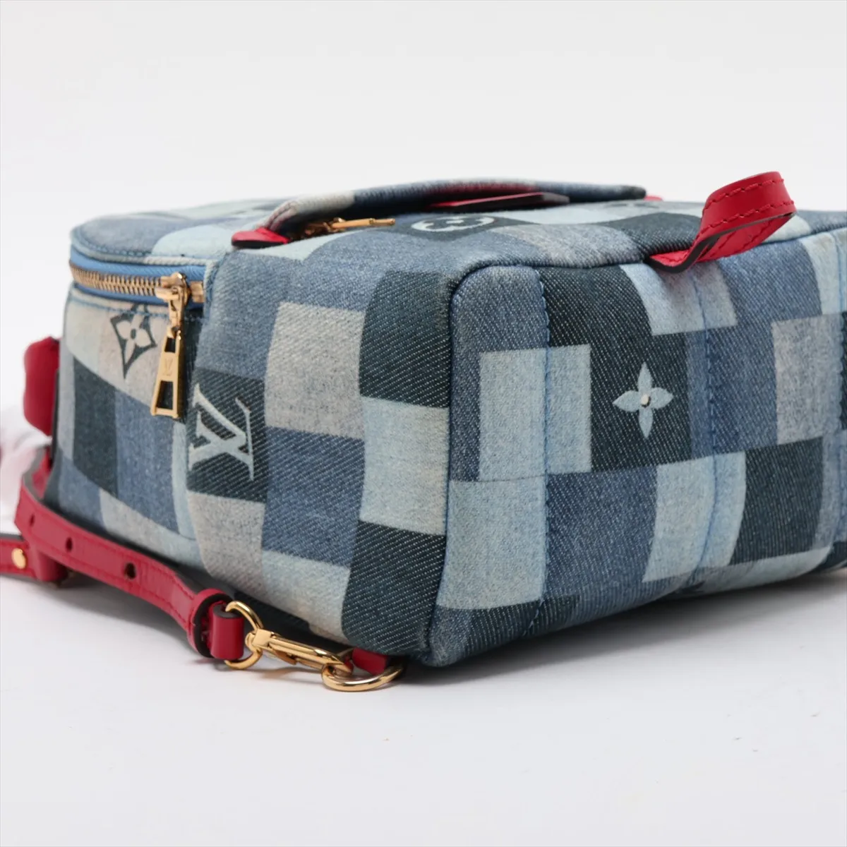 Monogram Denim Palm Springs Mini M45043 CA4159 Blue (RFID detected) — view 4