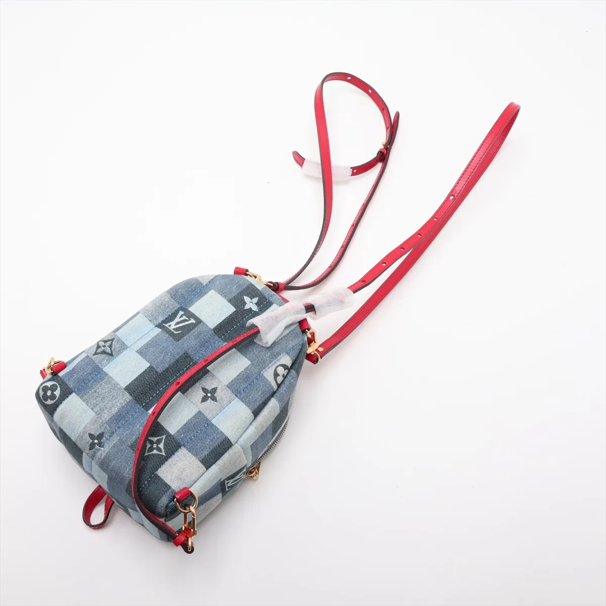Monogram Denim Palm Springs Mini M45043 CA4159 Blue (RFID detected) — view 5