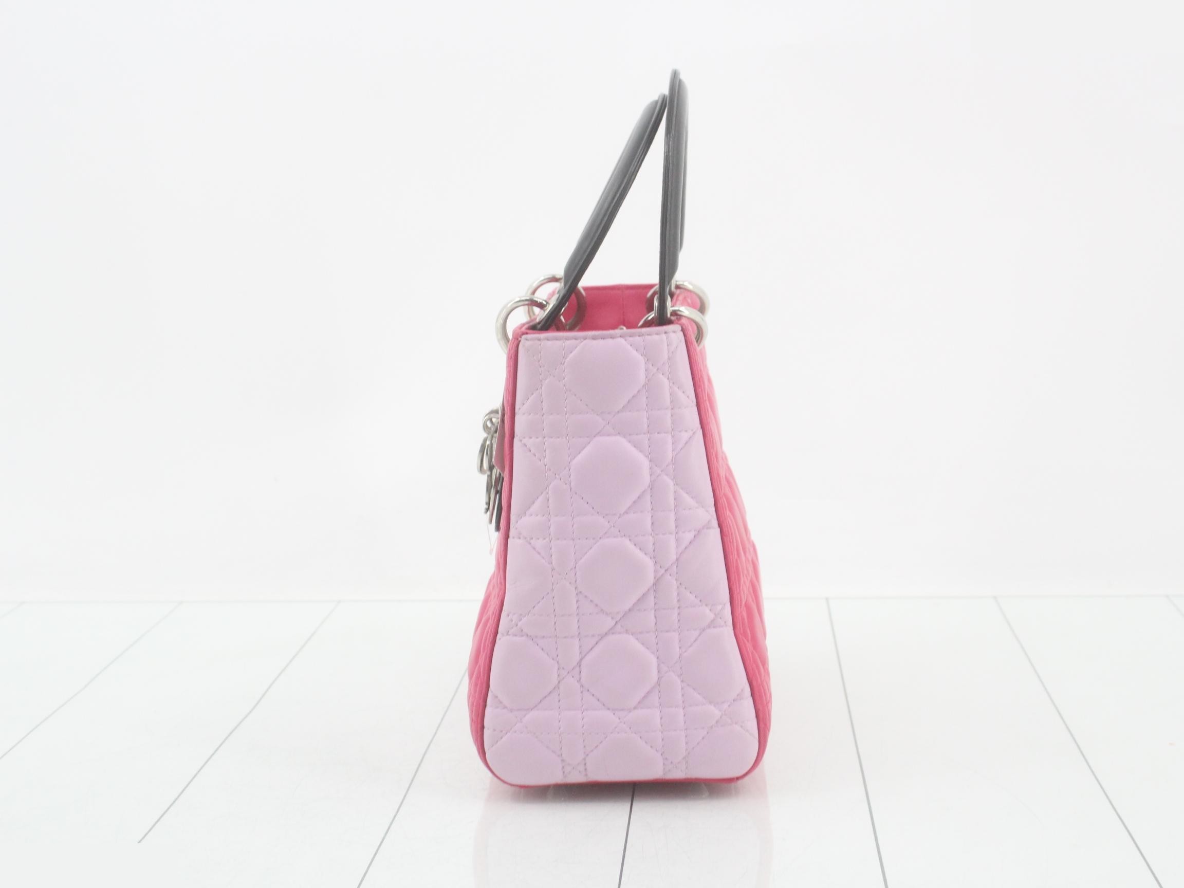 Lady Dior Cannage Handbag/Shoulder Bag (2-Way) — view 3