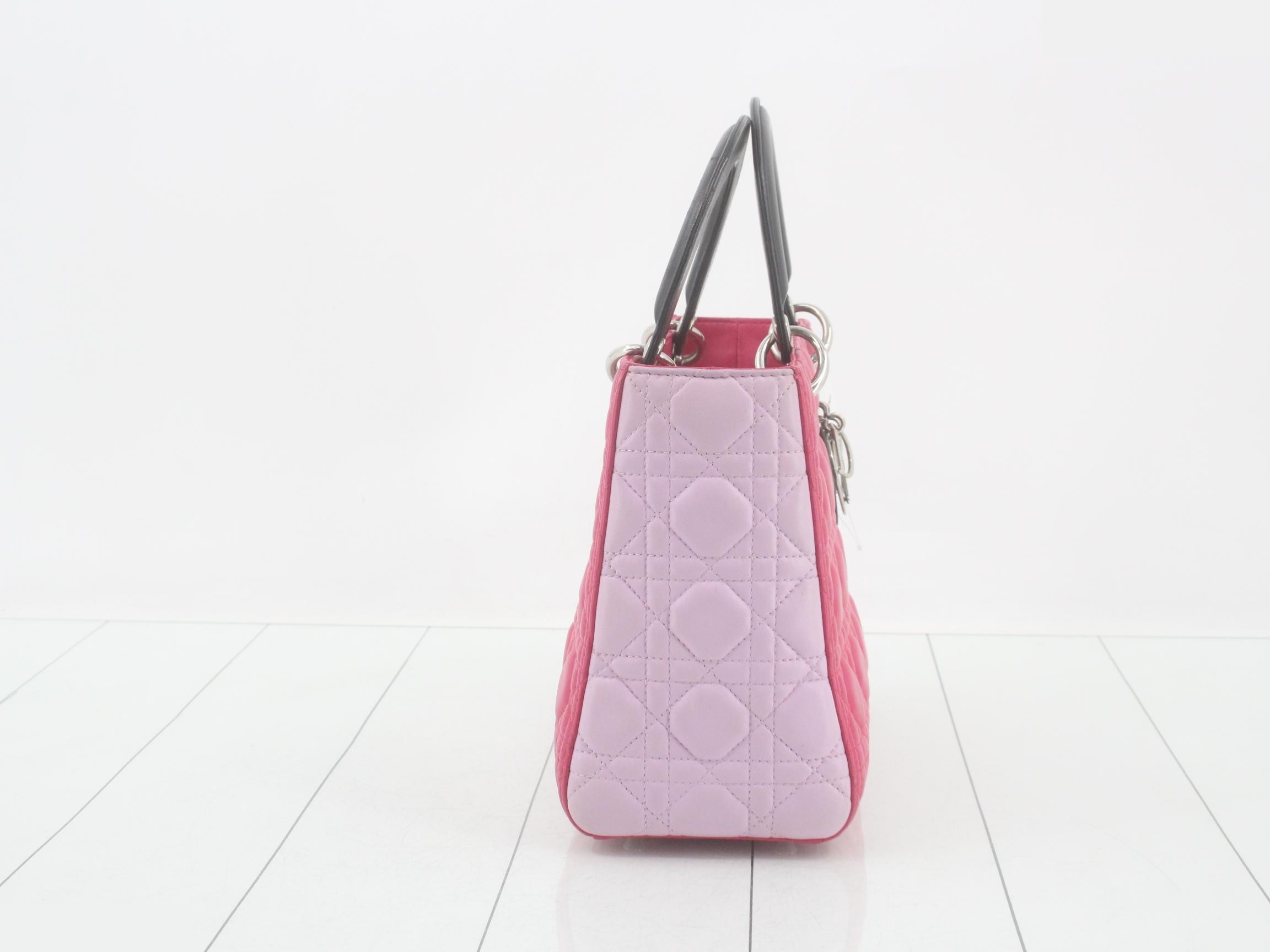 Lady Dior Cannage Handbag/Shoulder Bag (2-Way) — view 4
