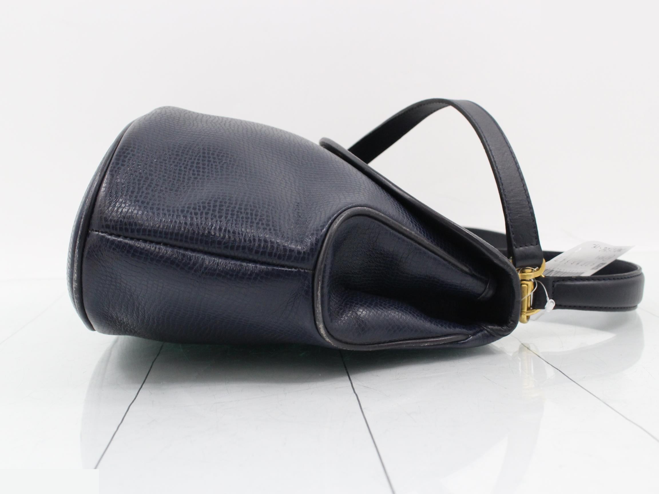 2WAY bag navy leather — view 3