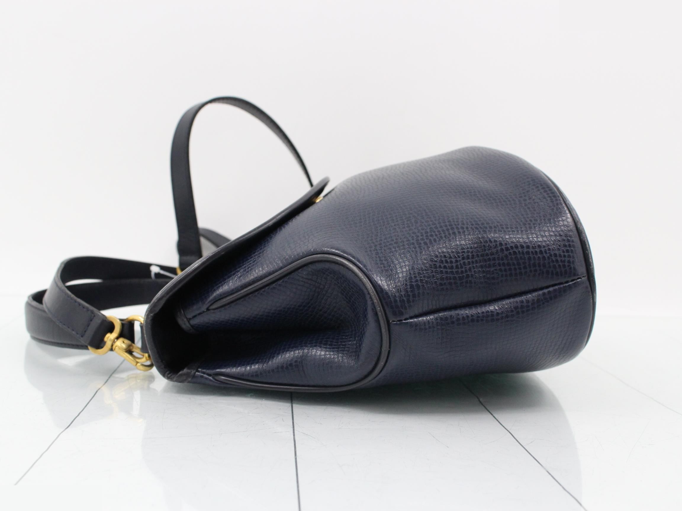 2WAY bag navy leather — view 4