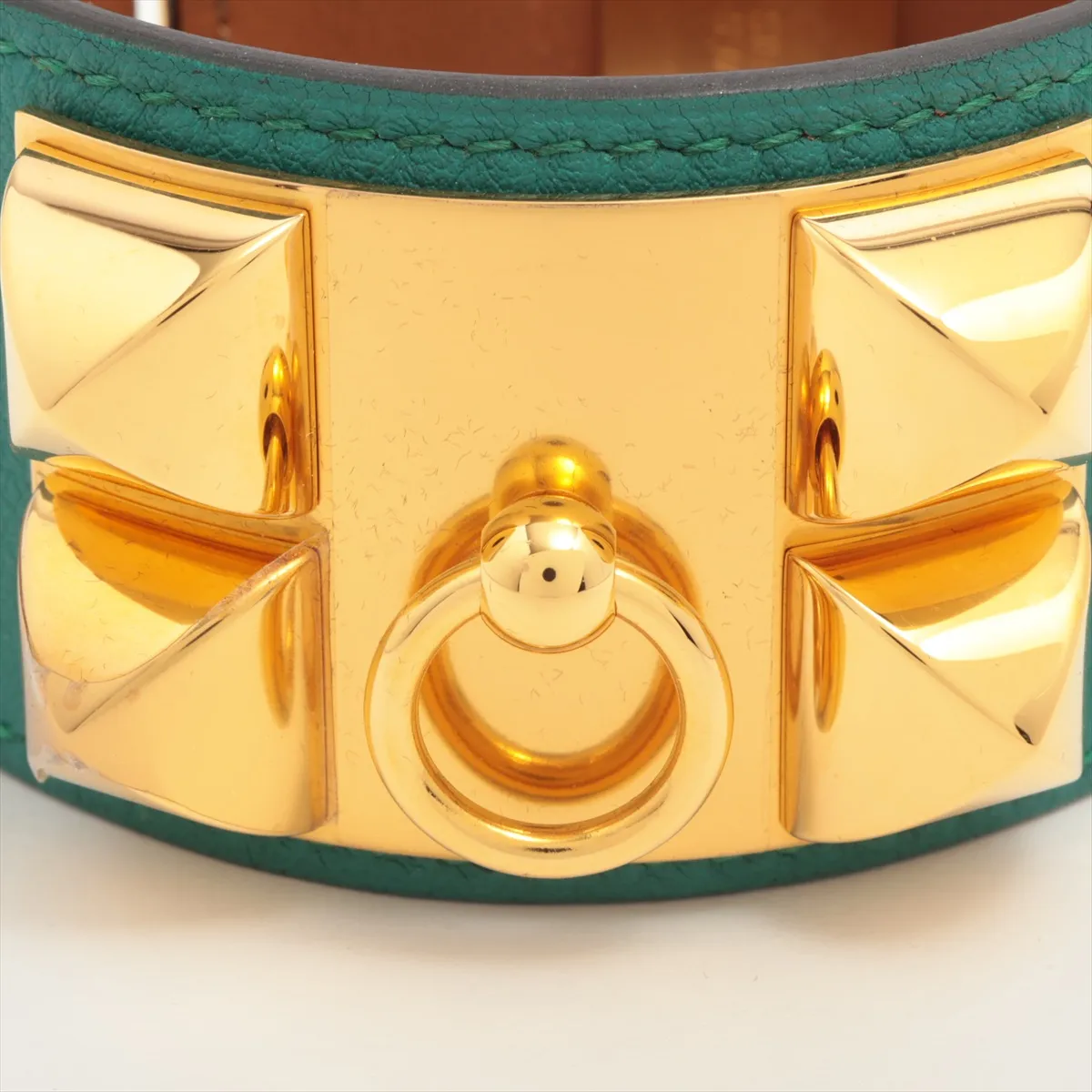 Coriedocyan R2014 Bracelet S1 Leather x GP Green x Gold — view 3