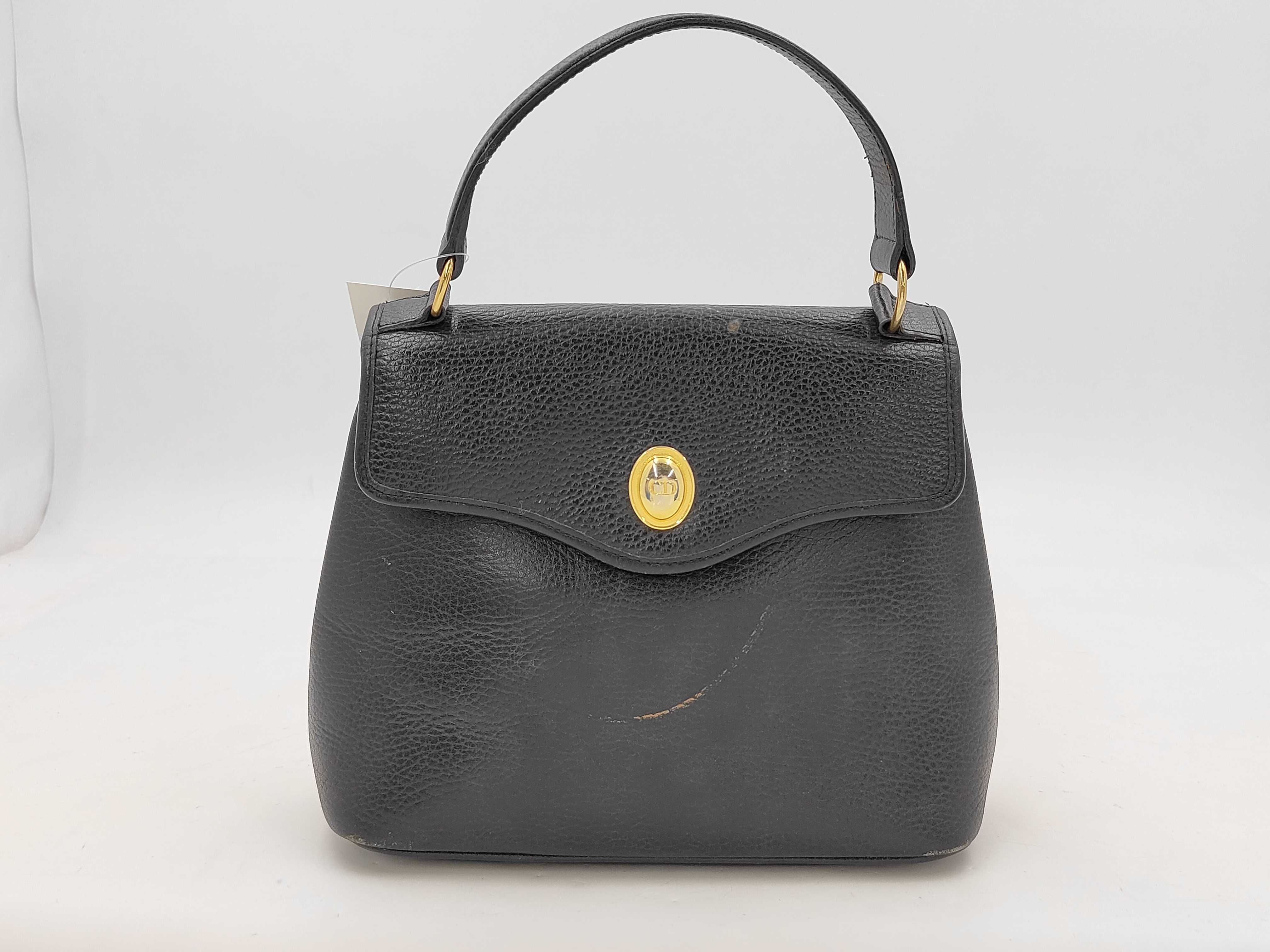 CD logo leather handbag