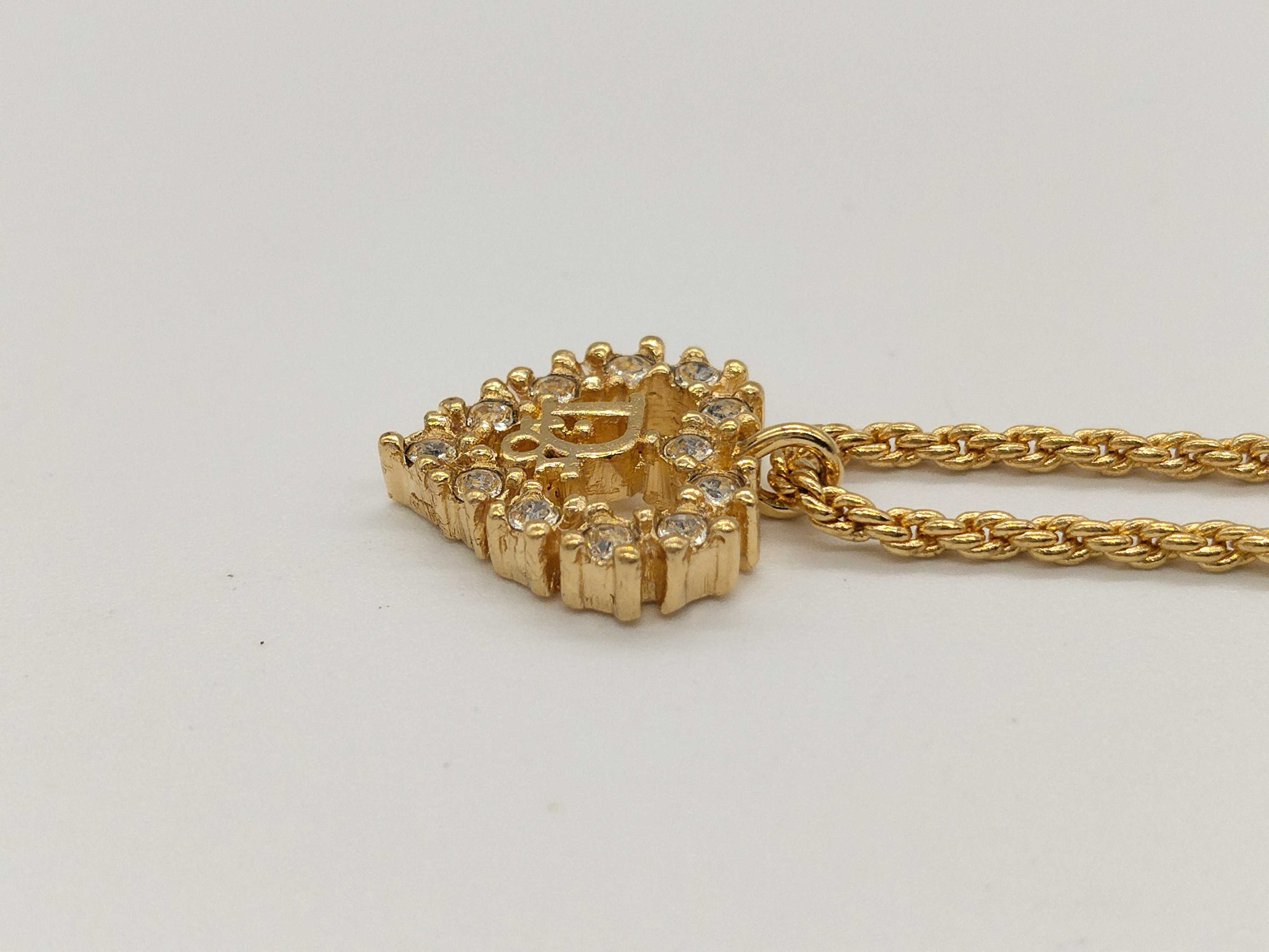 Trotter Rhinestone Heart Necklace — view 3