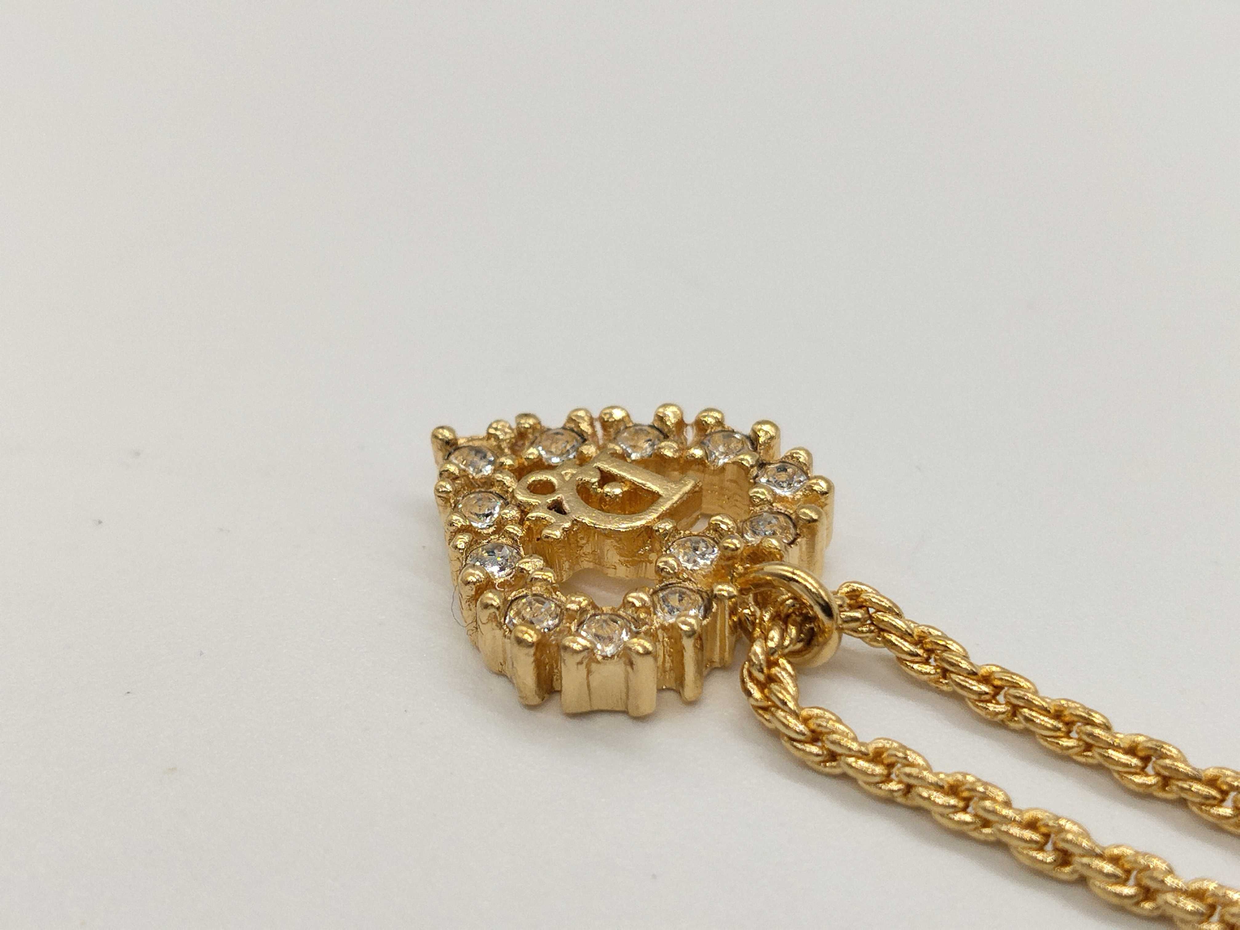 Trotter Rhinestone Heart Necklace — view 4