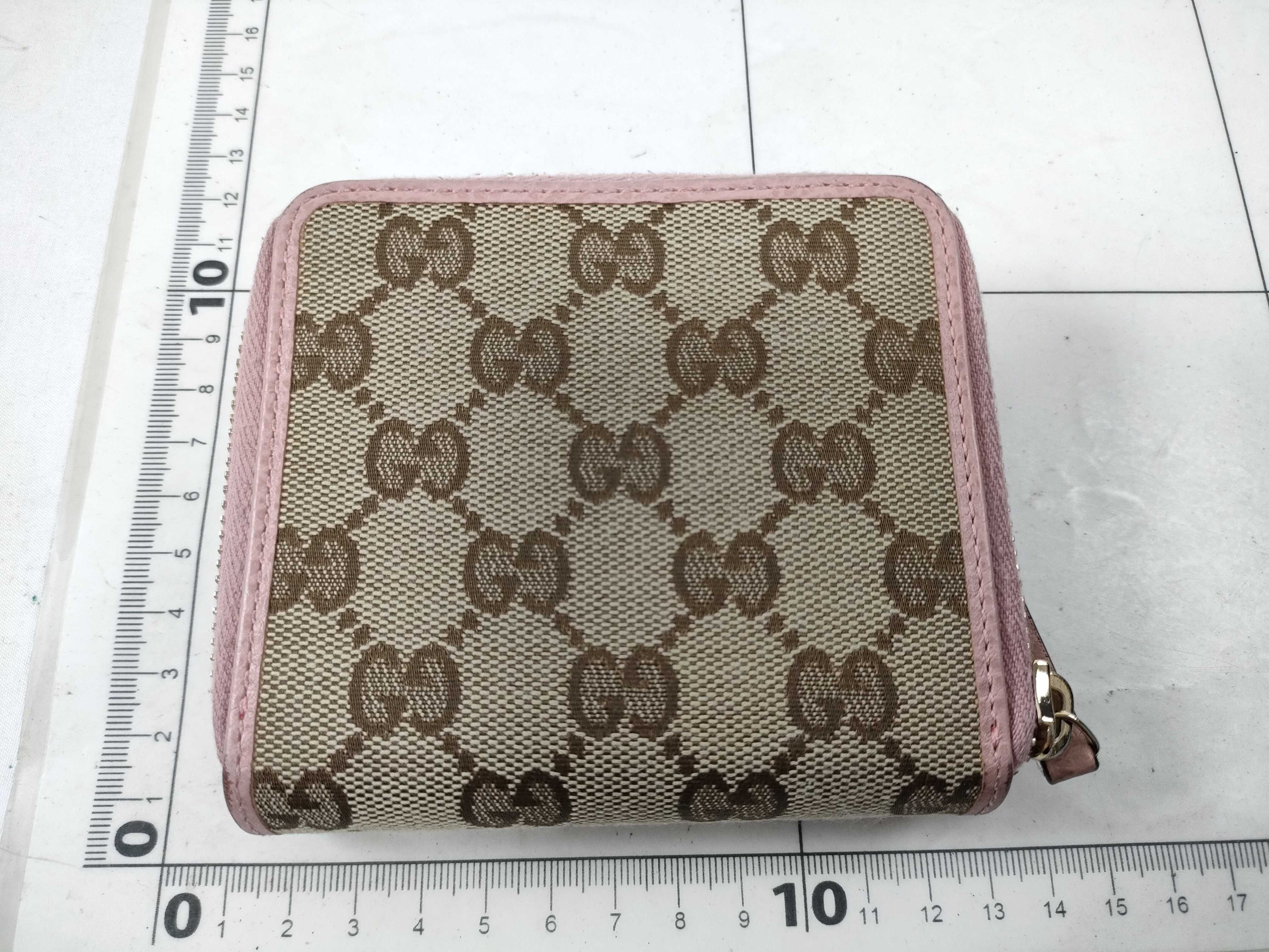 folding wallet, canvas, pink. — view 2