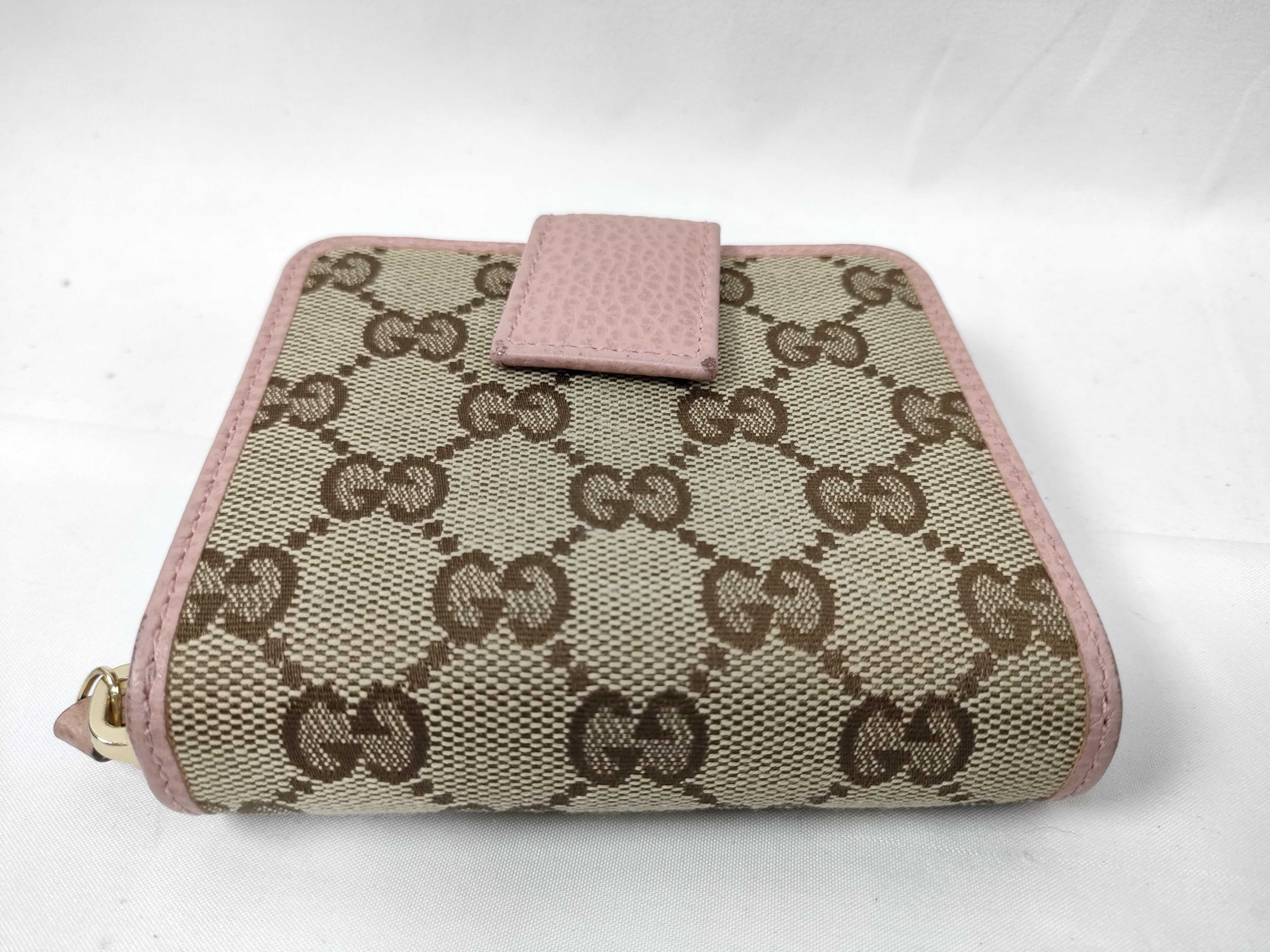 folding wallet, canvas, pink. — view 3
