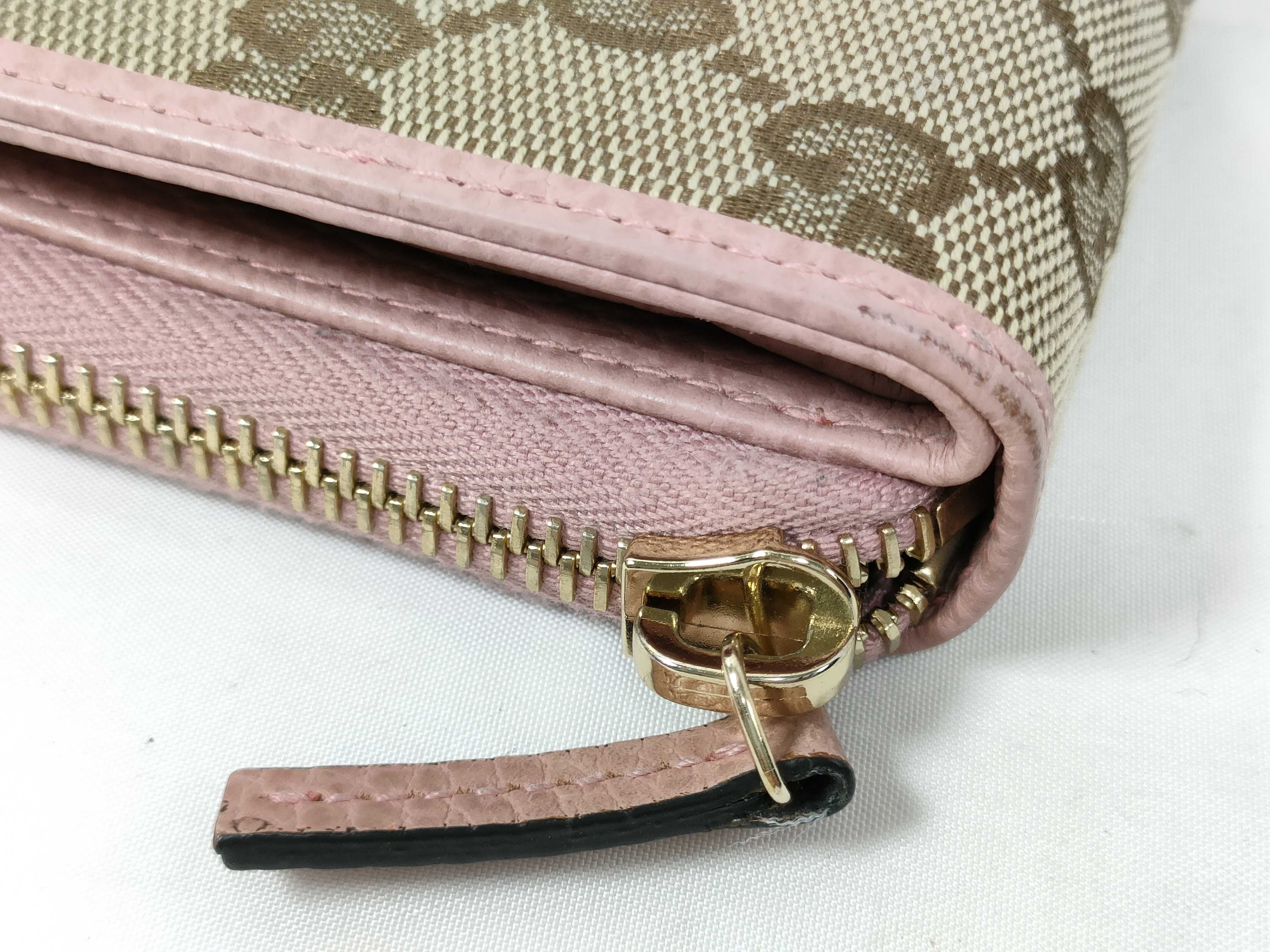 folding wallet, canvas, pink. — view 4