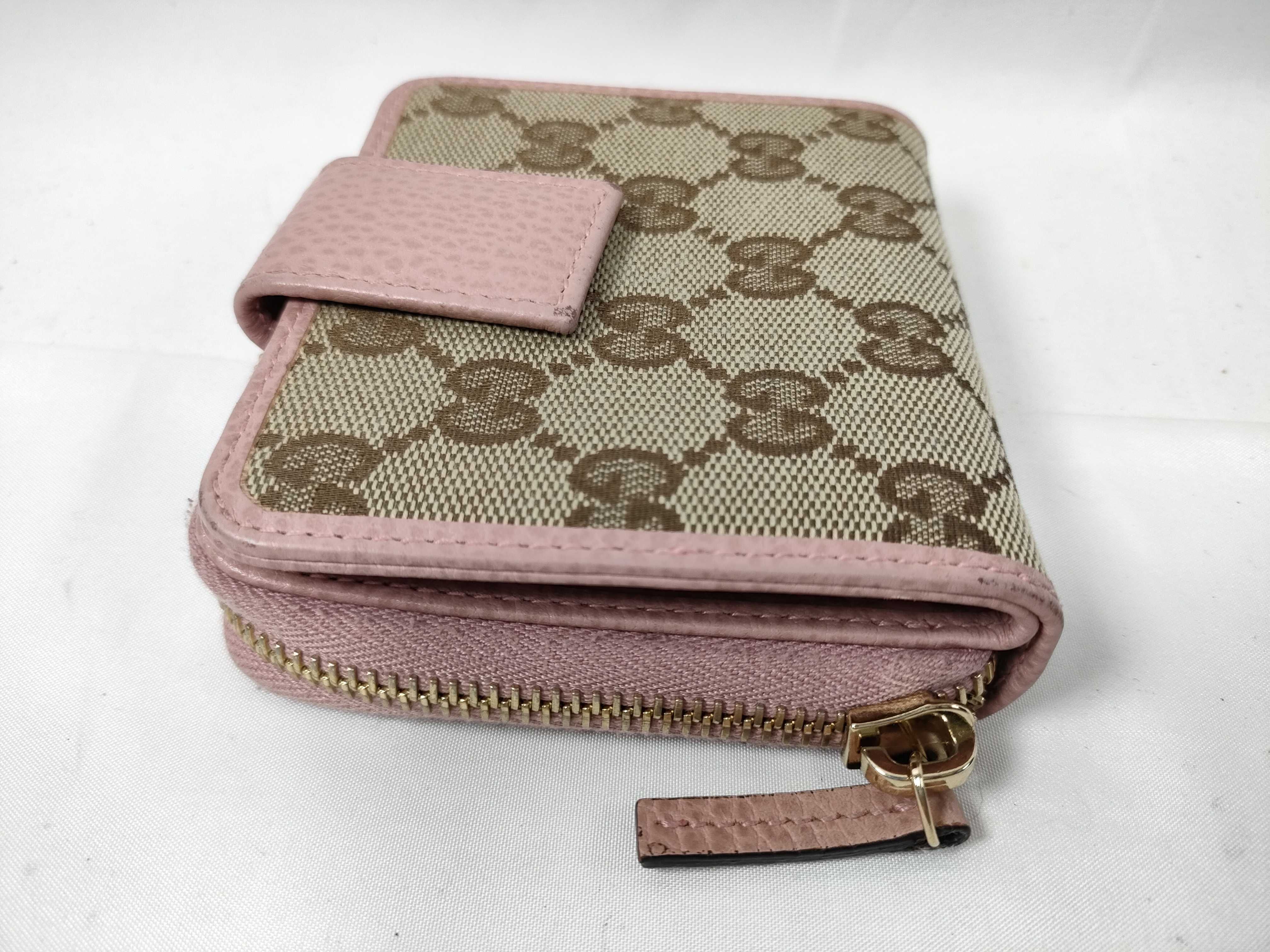 folding wallet, canvas, pink. — view 5