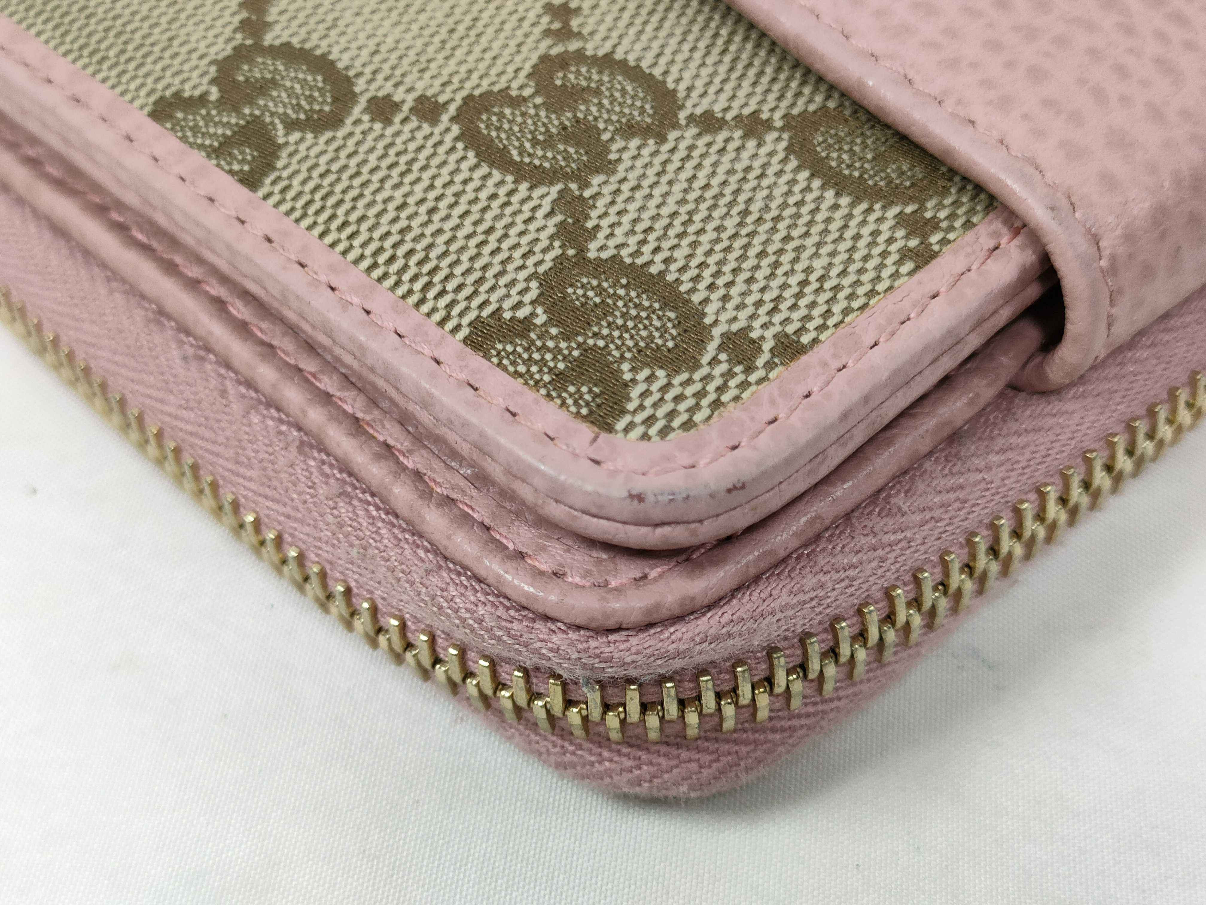 folding wallet, canvas, pink. — view 7