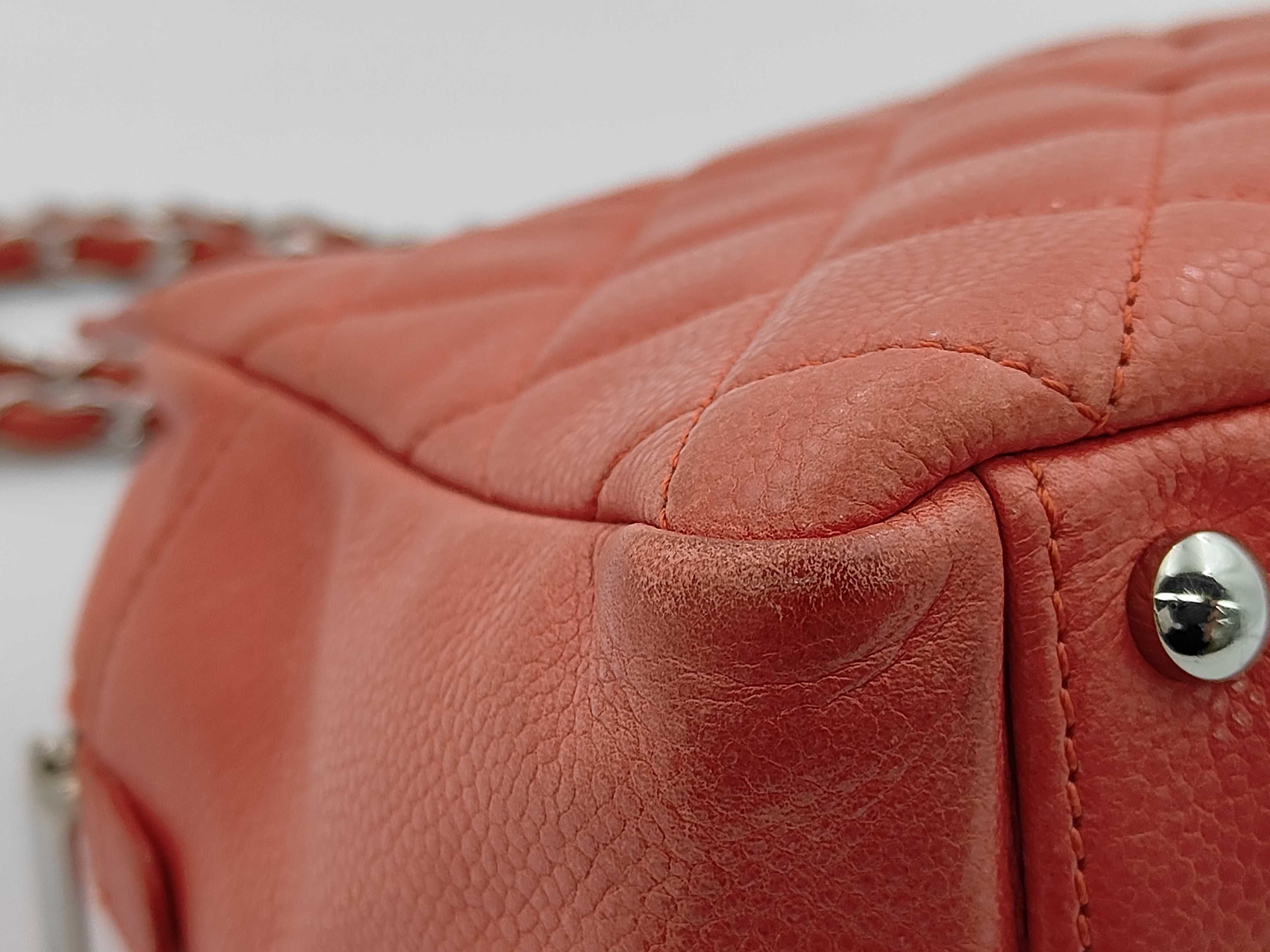 Large Coco Caviar Skin Chain Tote Bag (Serial No. 12) — view 4