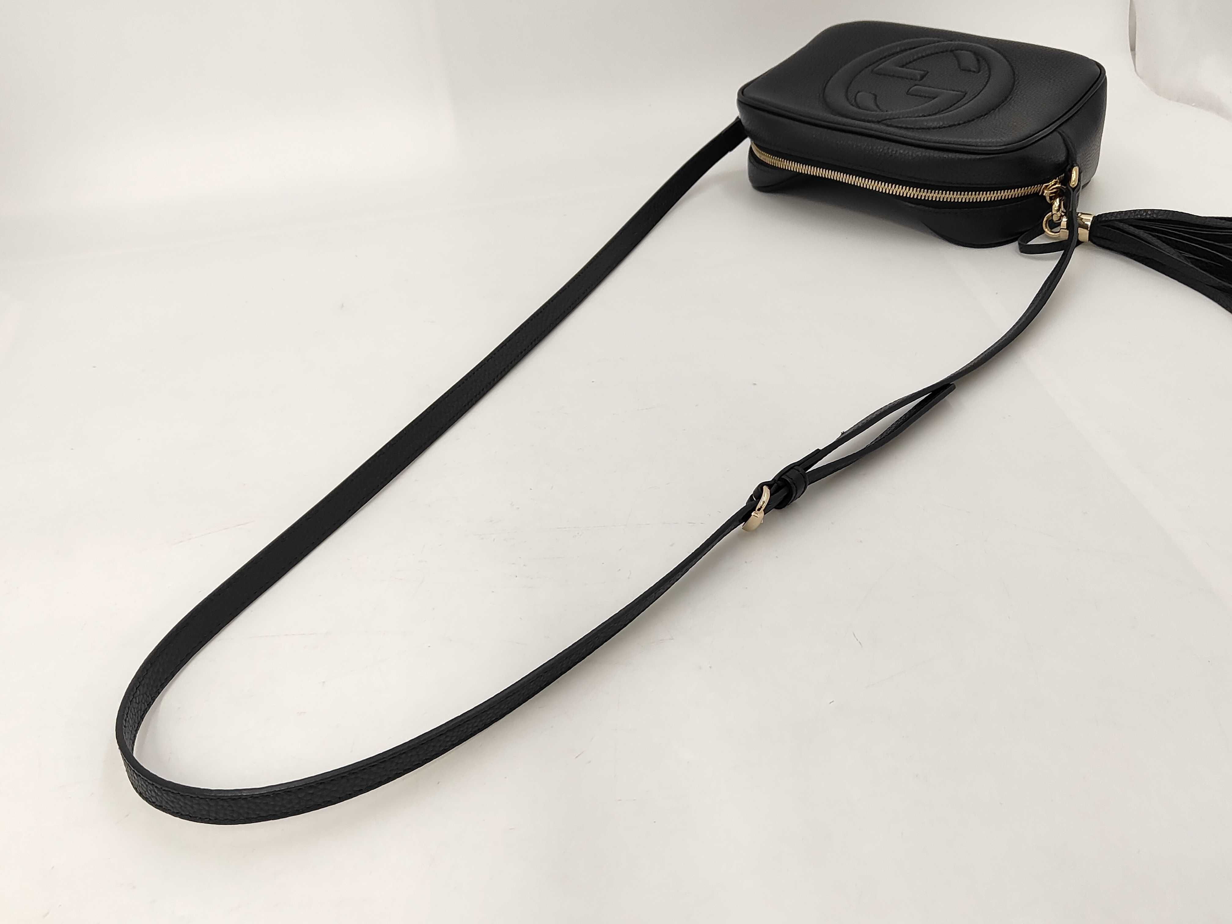 black shoulder bag — view 3