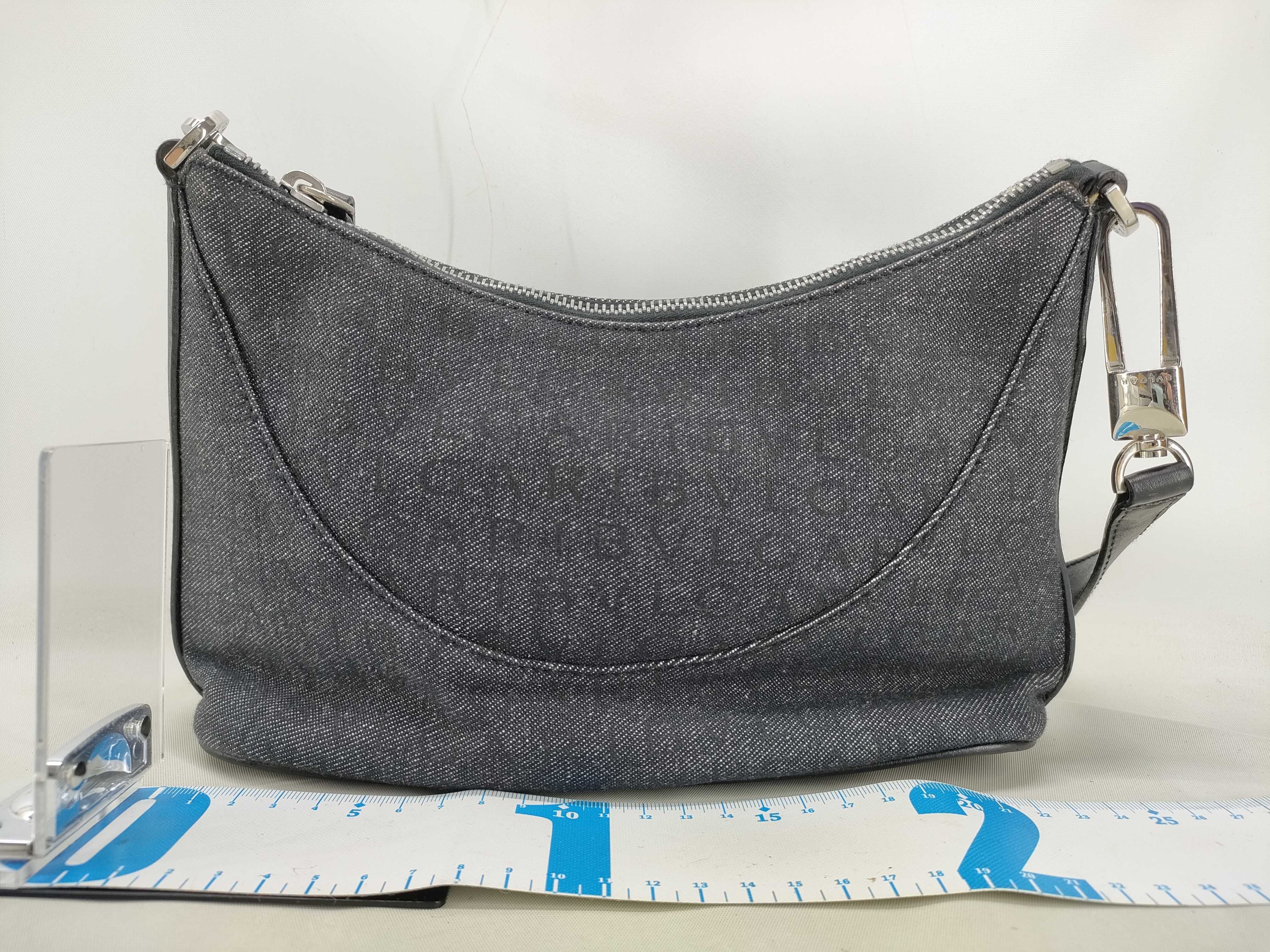 Logo Mania Denim Handbag Accessory Pouch Handbag — view 2
