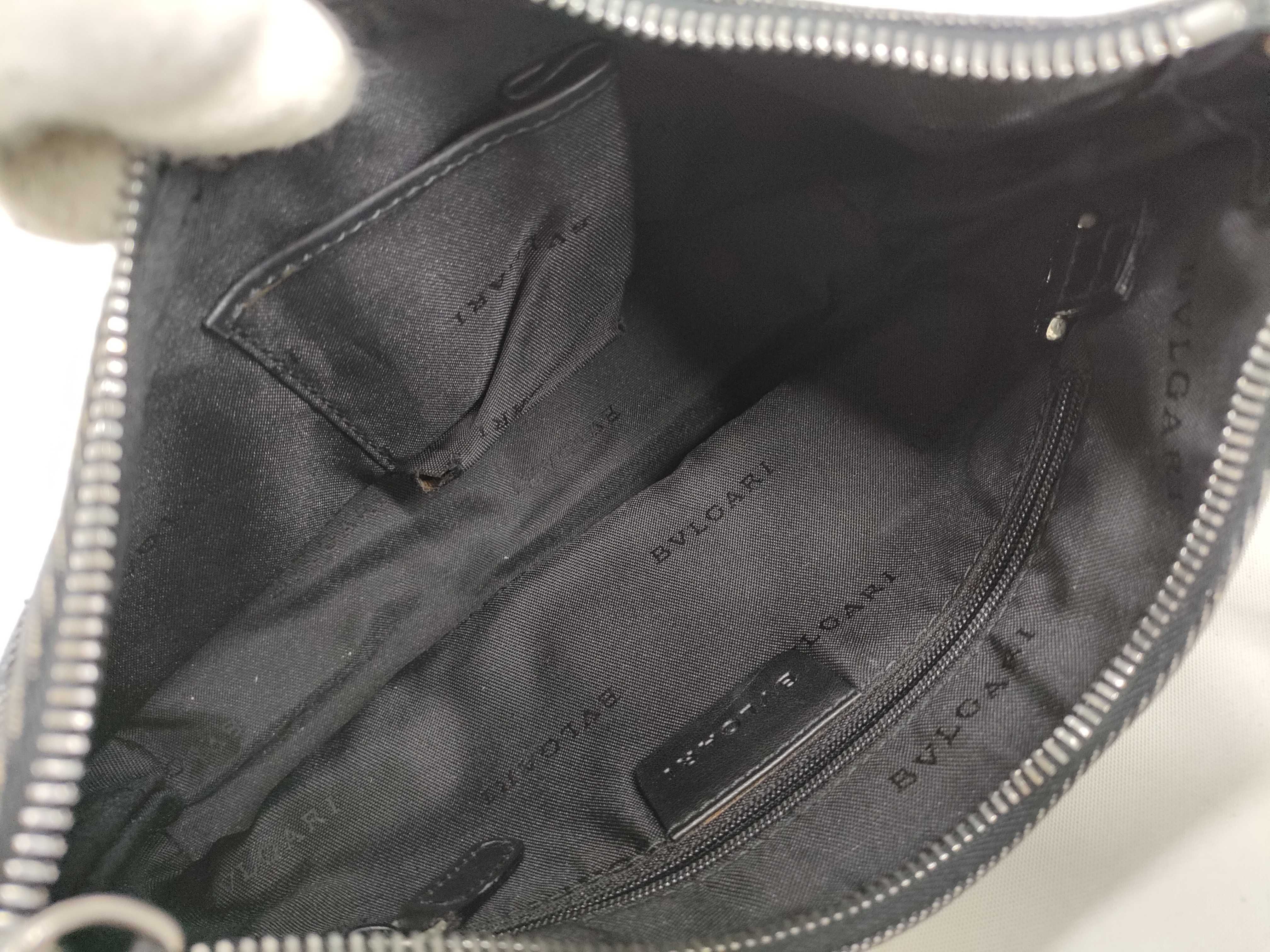 Logo Mania Denim Handbag Accessory Pouch Handbag — view 9