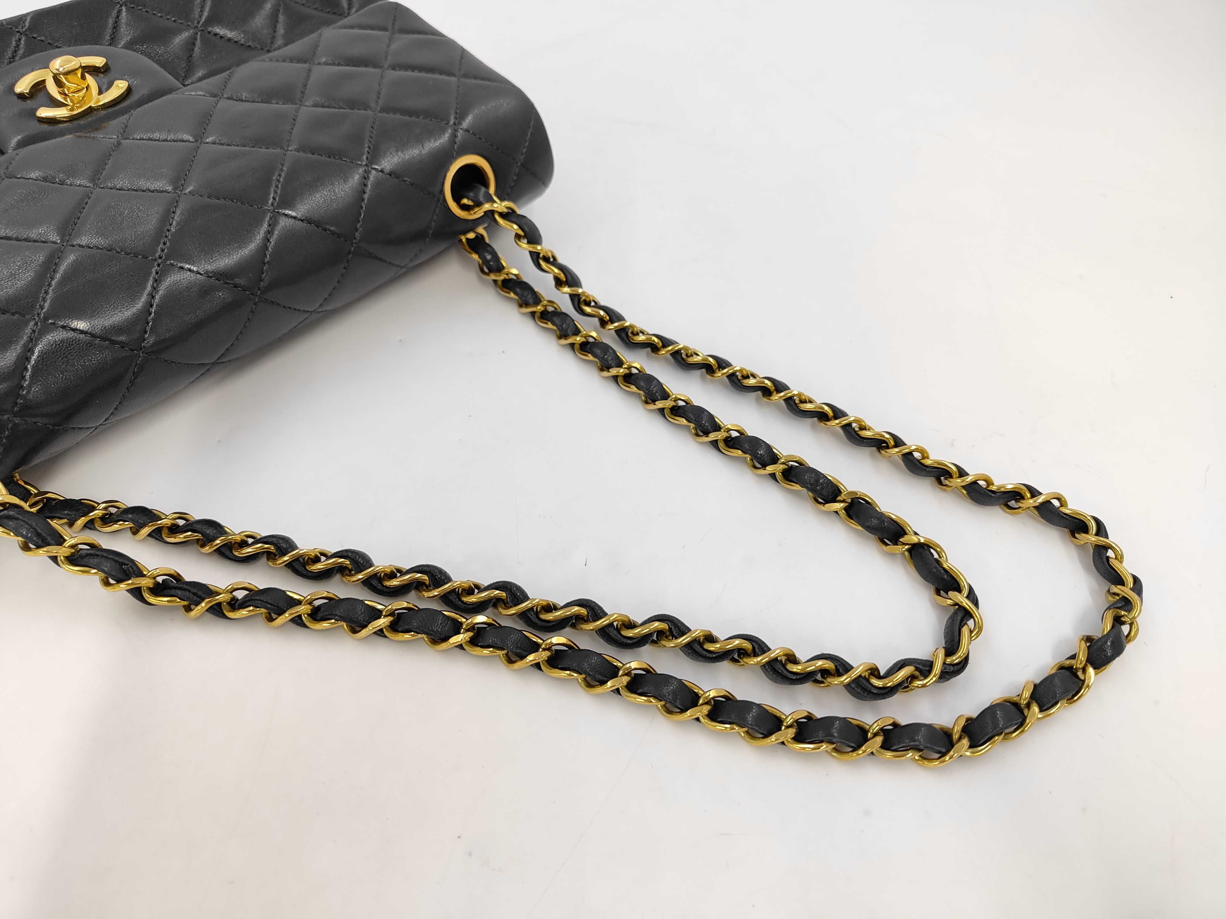Matelassé 23 Lambskin Double Flap Double Chain Shoulder Bag — view 5
