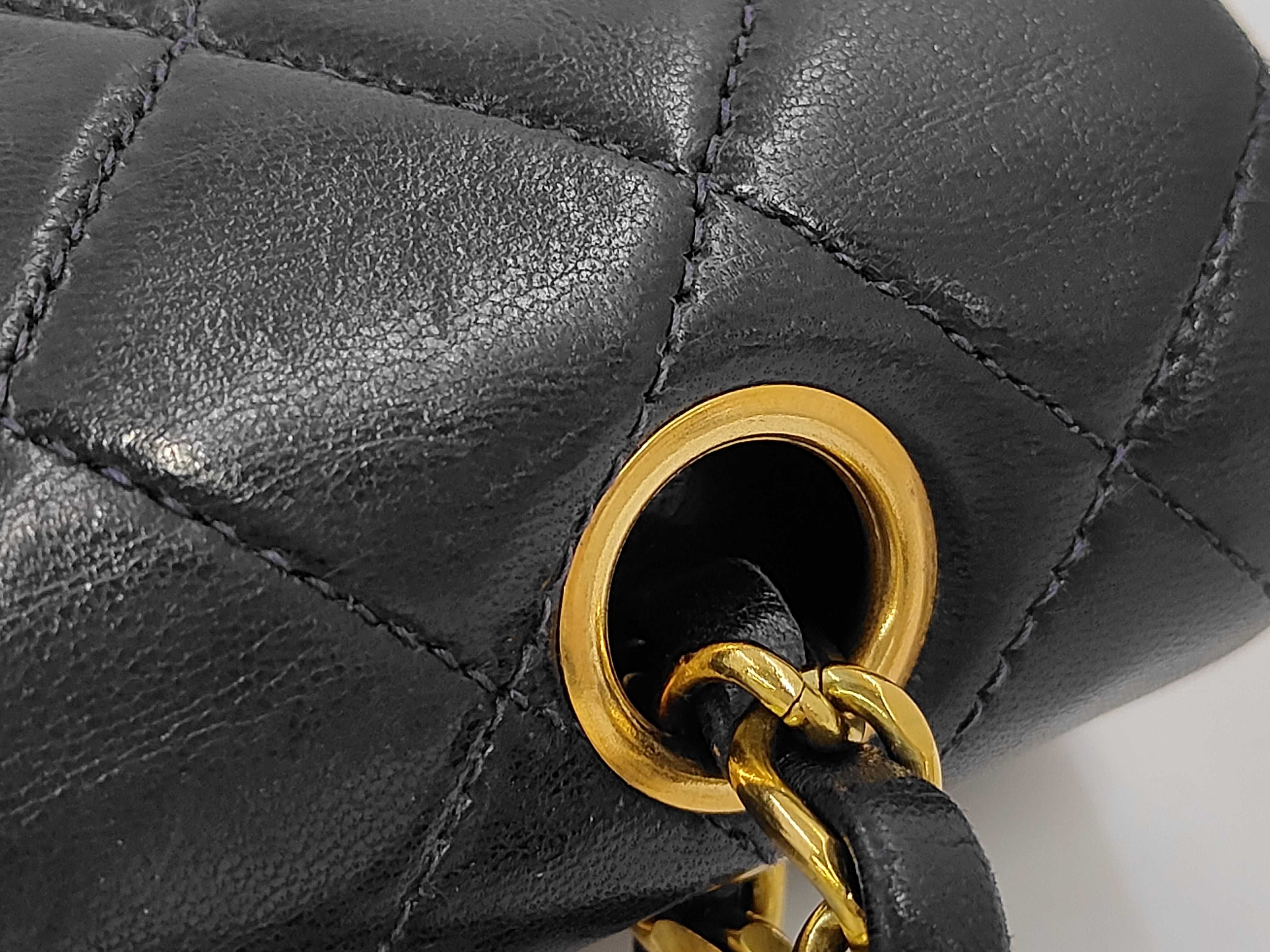 Matelassé 23 Lambskin Double Flap Double Chain Shoulder Bag — view 7