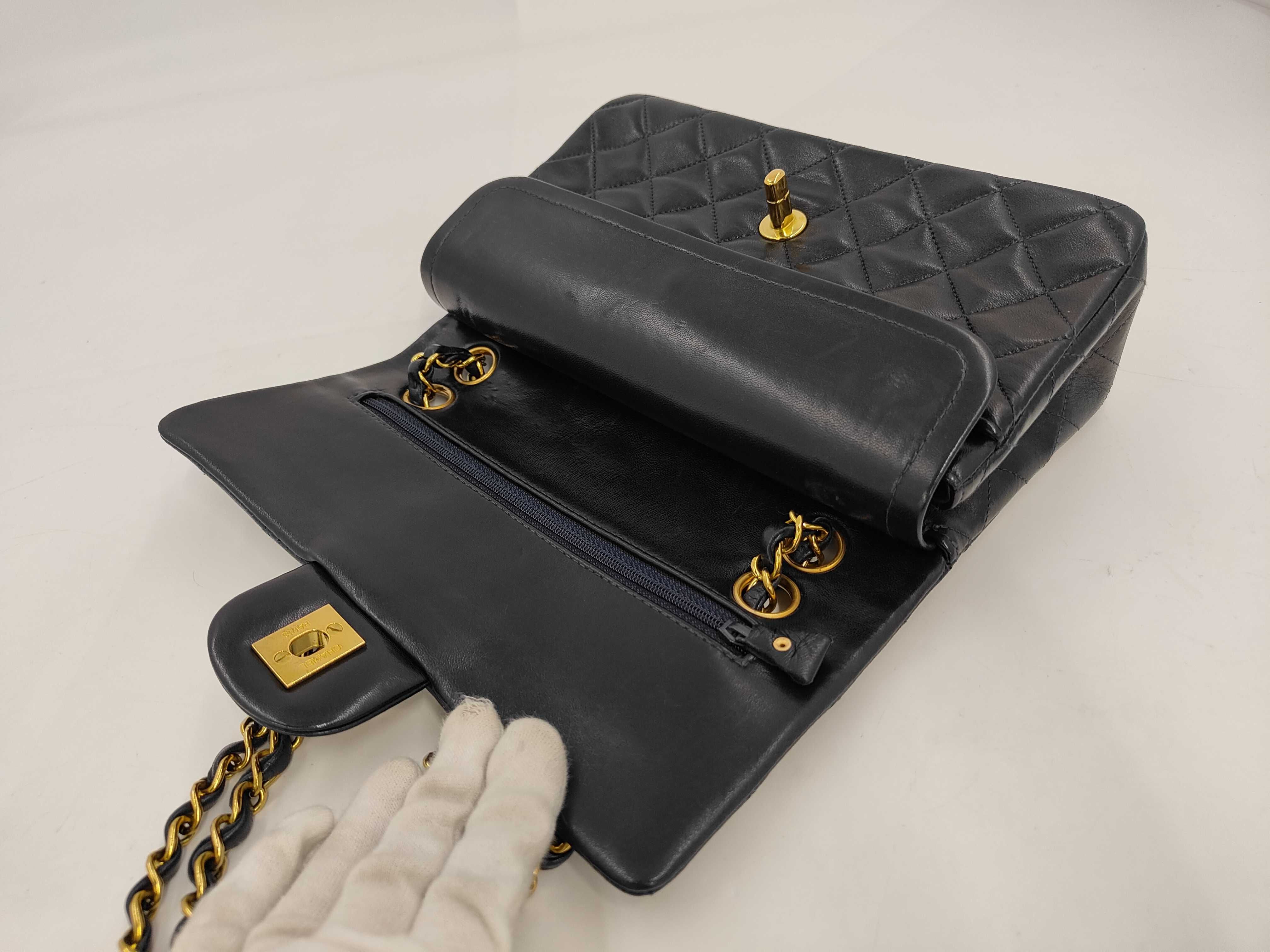 Matelassé 23 Lambskin Double Flap Double Chain Shoulder Bag — view 8