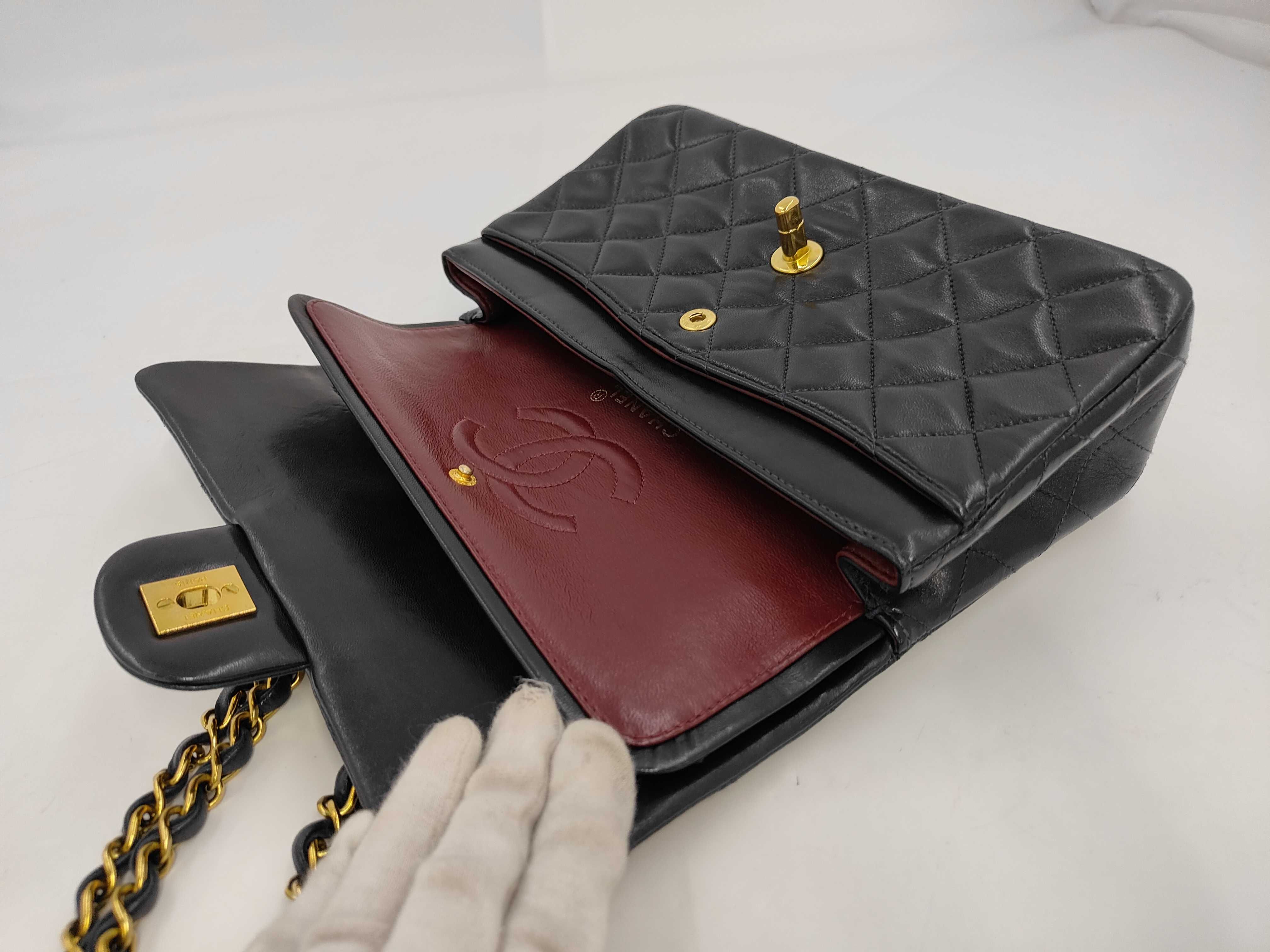 Matelassé 23 Lambskin Double Flap Double Chain Shoulder Bag — view 9