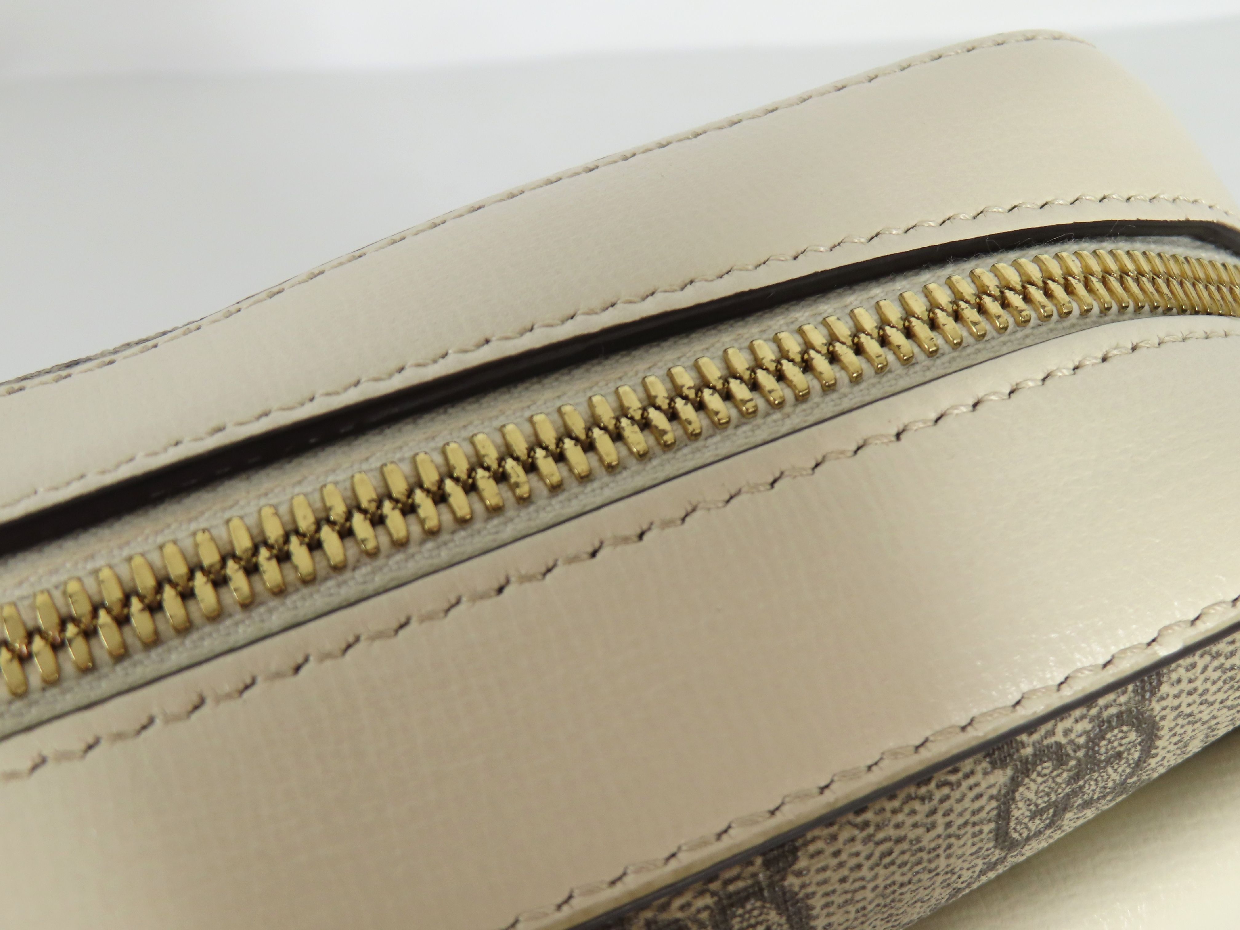DU- GG Supreme Horsebit PVC Shoulder Bag Beige x Brown 645454 Shoulder Bag — view 8